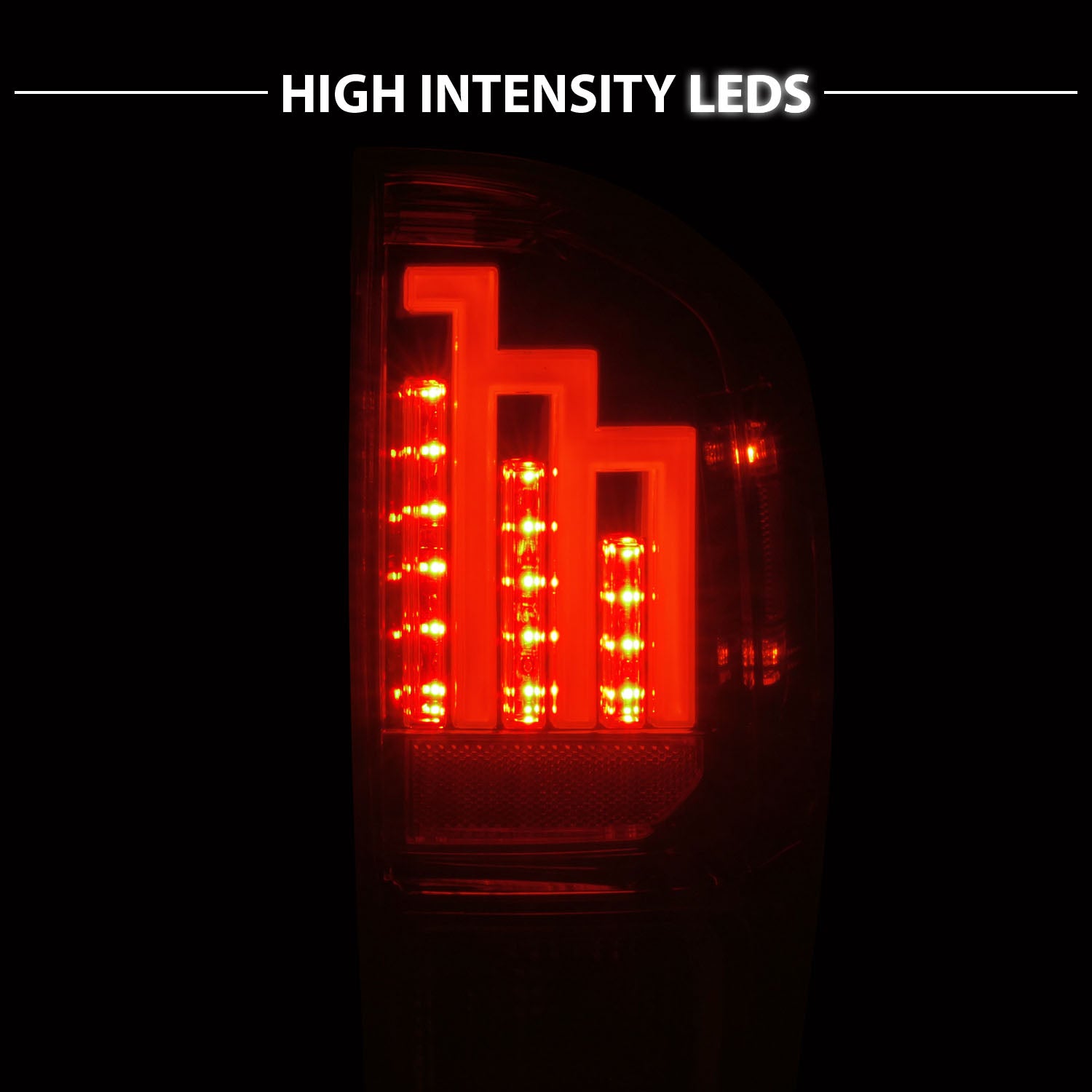 TOYOTA TACOMA 16-21 LED TAIL LIGHTS RED/CLEAR