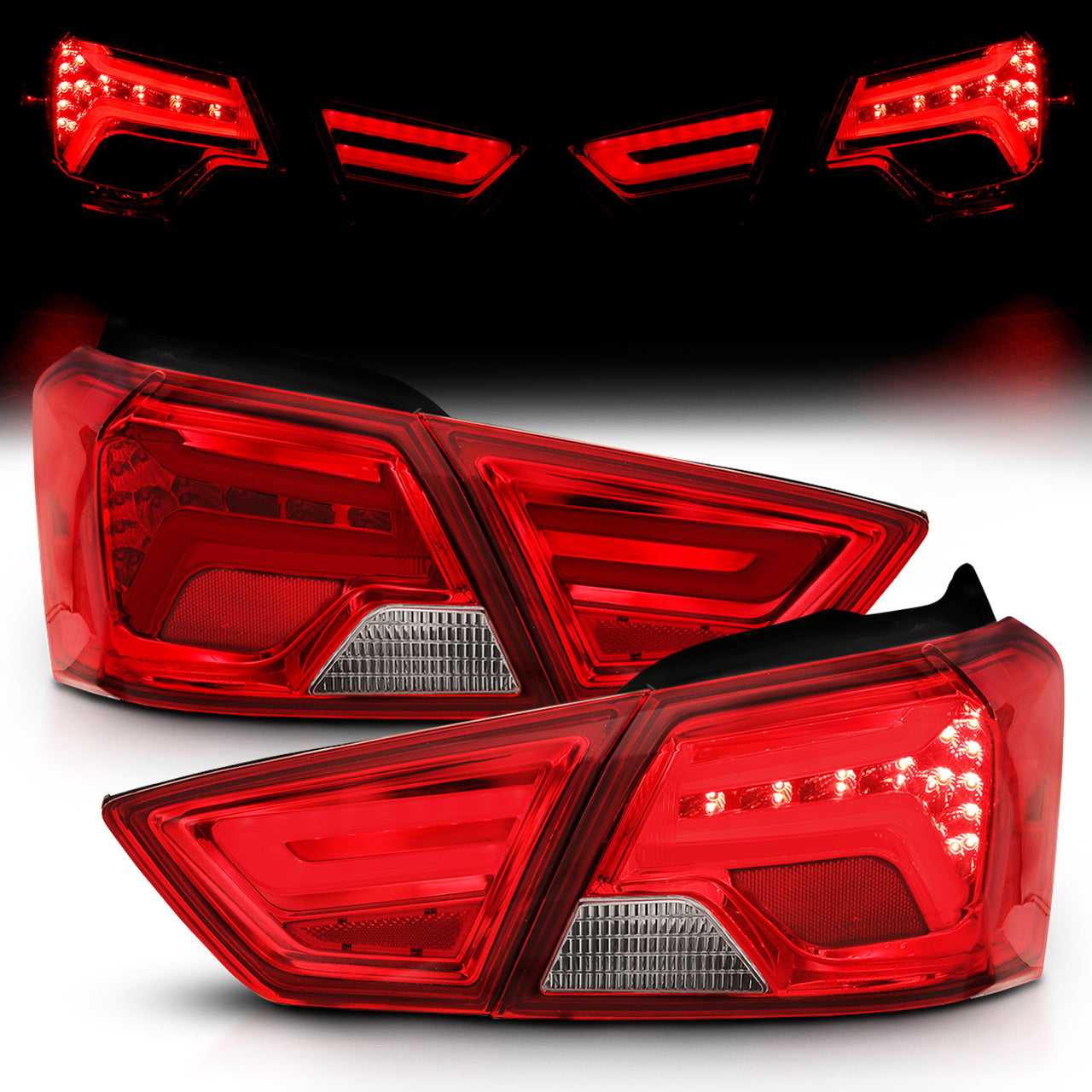 CHEVY IMPALA 14-18 LED TAIL LIGHTS RED/CLEAR