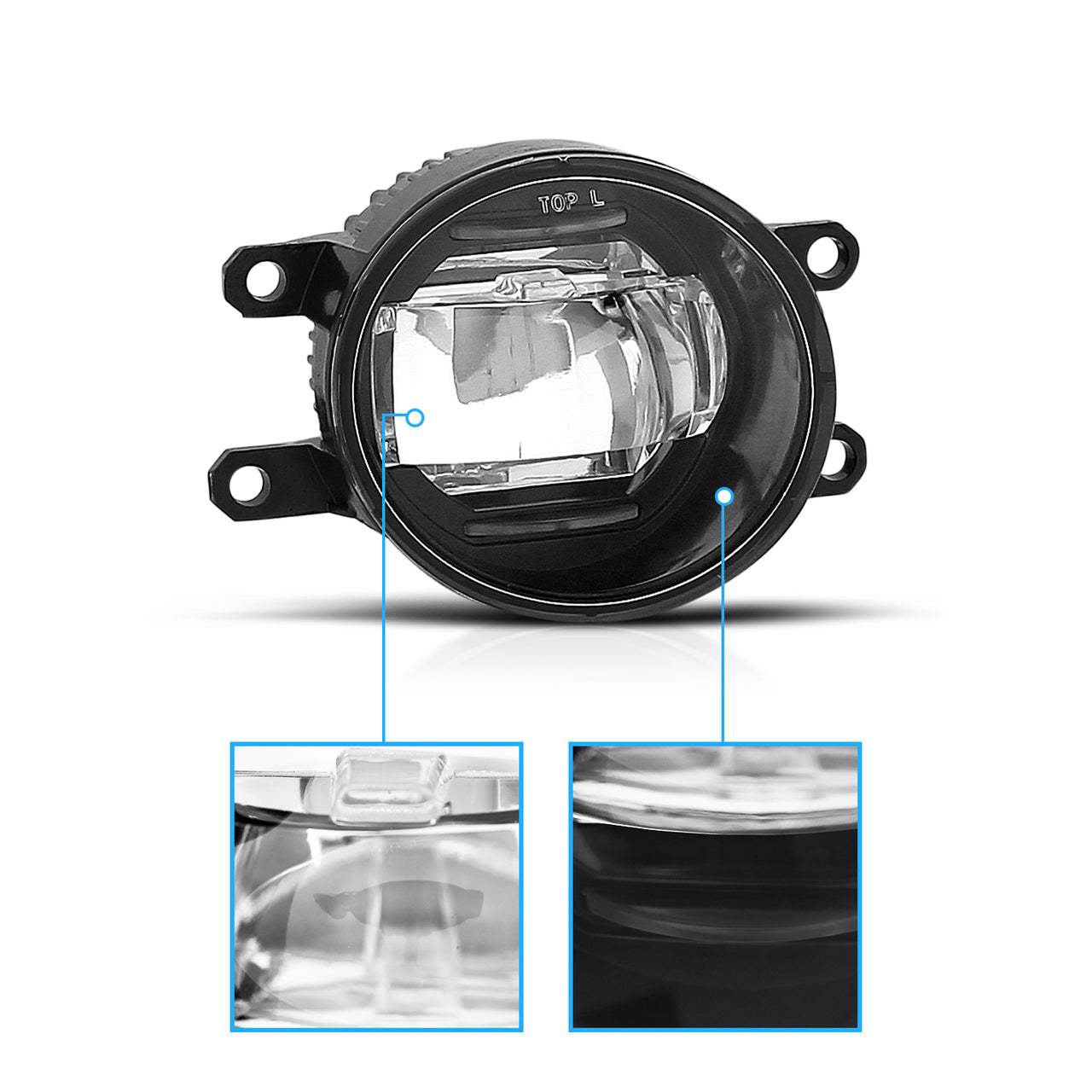 LED FOG LIGHTS(W/O BEZEL AND BRACKET) FOR MANY TOYOTA, LEXUS, PERODUA CARS