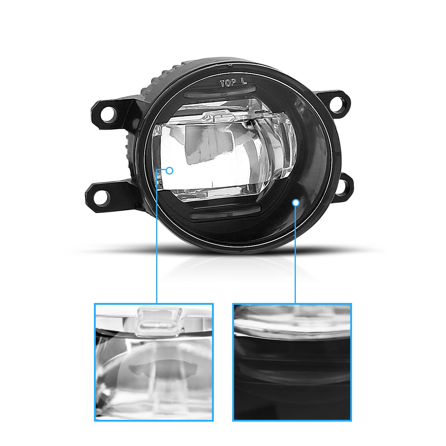 LED FOG LIGHTS(W/O BEZEL AND BRACKET) FOR MANY TOYOTA, LEXUS, PERODUA CARS