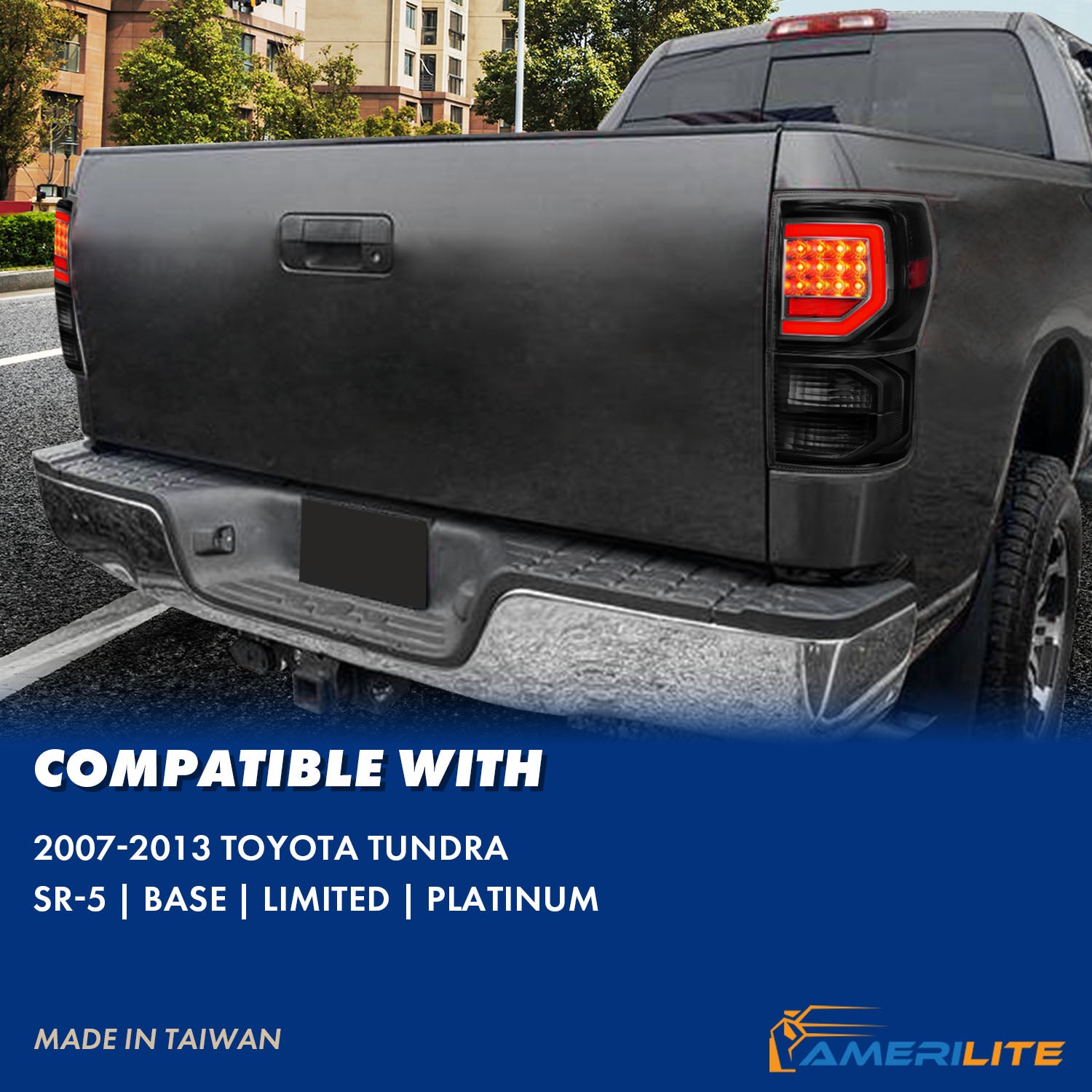 TOYOTA TUNDRA 07-11 FULL LED T.L BLACK HOUSING SMOKE LENS G2 (W/ C LIGHT BARS)