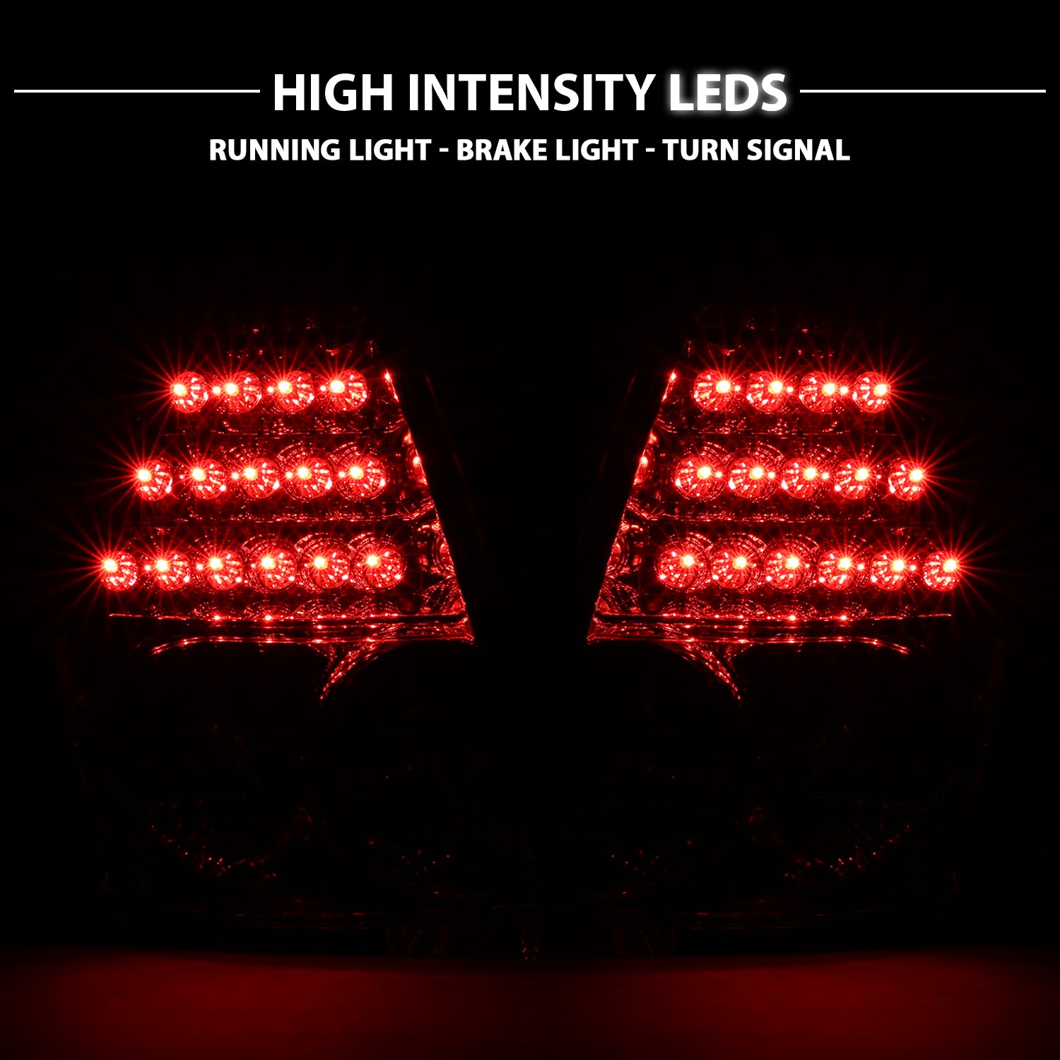 CHRYSLER 300/300C 05-07 LED TAIL LIGHTS BLACK