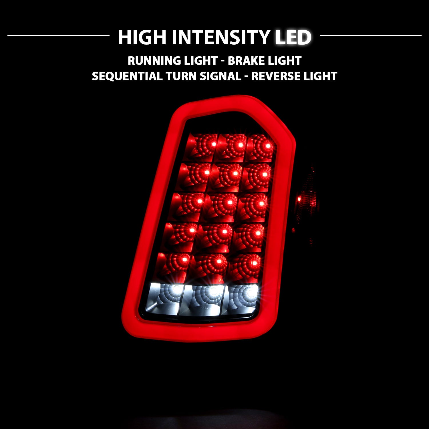 CHRYSLER 300 11-14 LED TAIL LIGHTS BLACK (SEQUENTIAL SIGNAL)