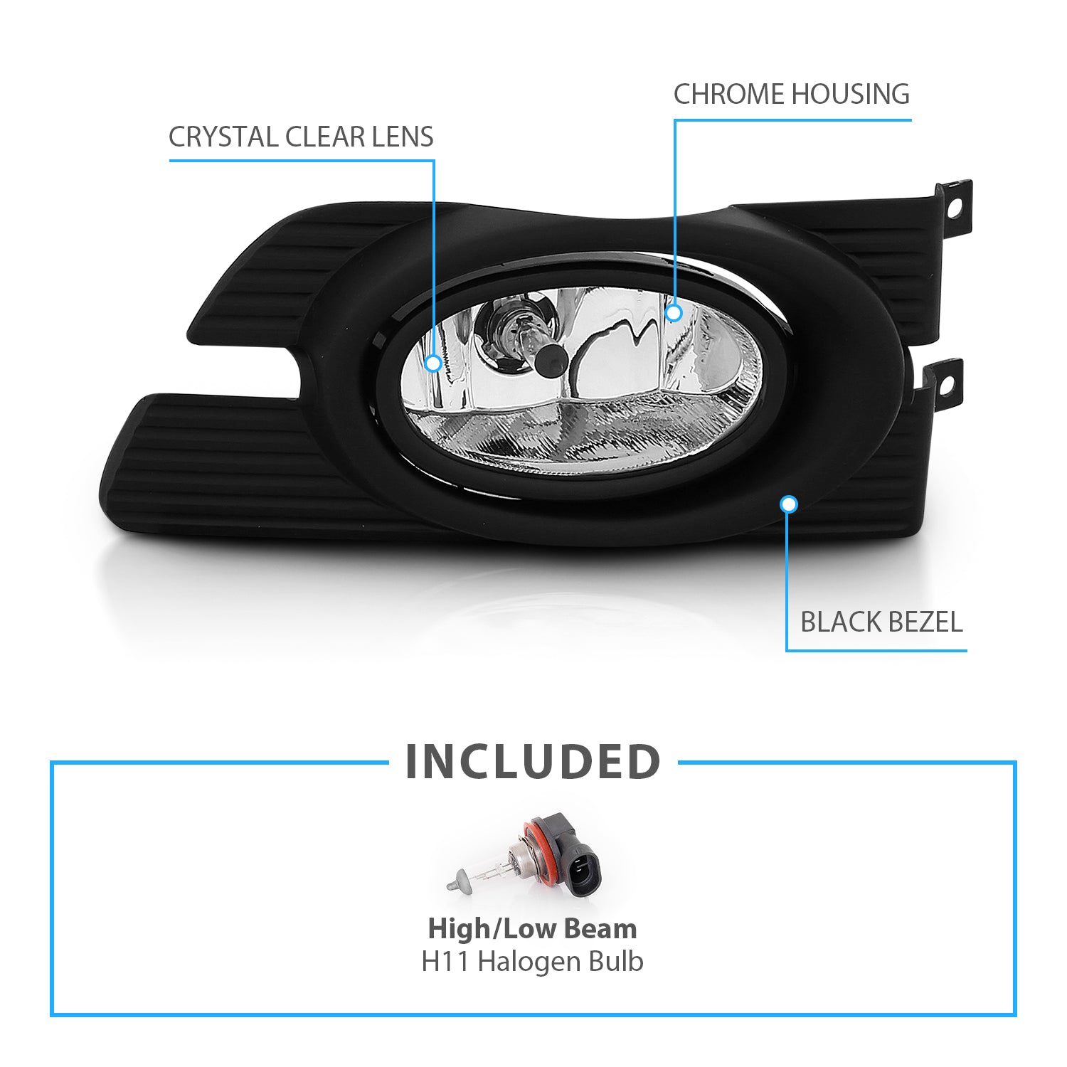 LED FOG LIGHTS(W/O BEZEL AND BRACKET) FOR MANY NISSAN CARS