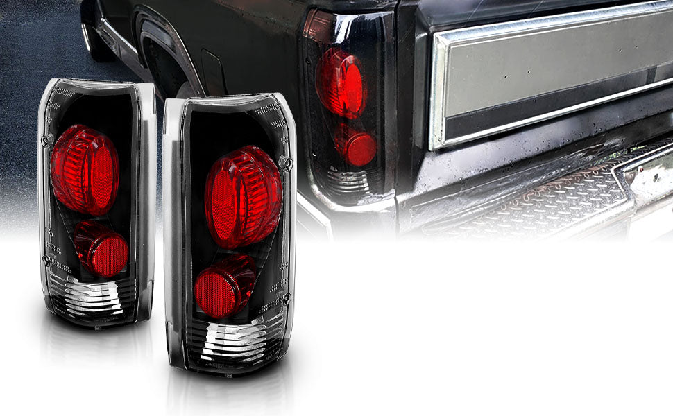 FORD F-SERIES 87-97/BRONCO 87-96 TAIL LIGHTS BLACK