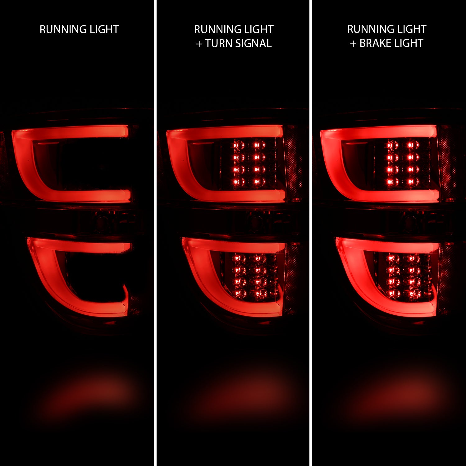 FORD F-150 09-13 LED TAIL LIGHTS G2 SMOKE