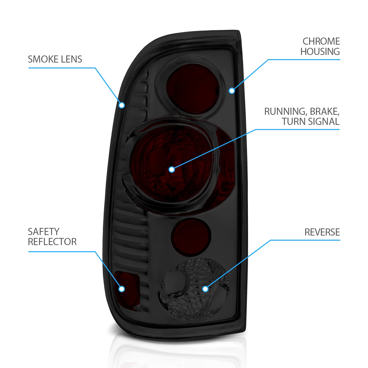 FORD F-SERIES 97-03 TAIL LIGHTS VERSION 2 SMOKE