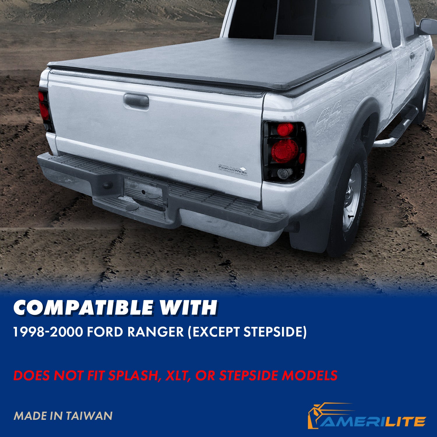 FORD RANGER 98-01 TAIL LIGHTS G2 DARK SMOKE