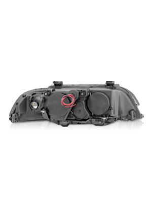 BMW 5 SERIES E39 95-01 PROJECTOR HEADLIGHTS HALO BLACK CLEAR AMBER