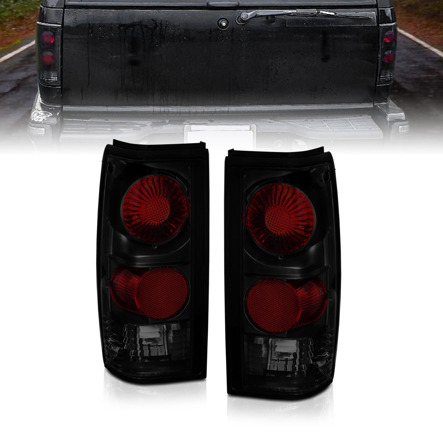 CHEVY S-10/GMC SONOMA 82-93 TAIL LIGHTS DARK SMOKE