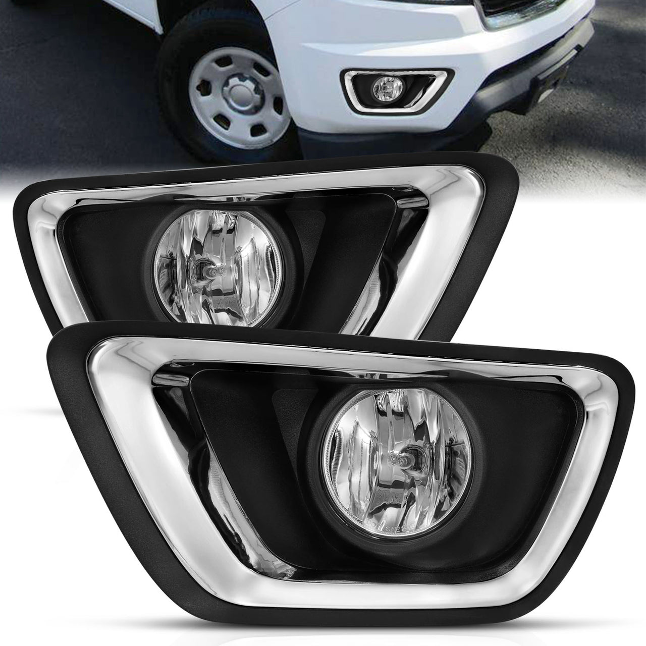 CHEVROLET COLORADO 2015 UP FOG LIGHTS CLEAR
