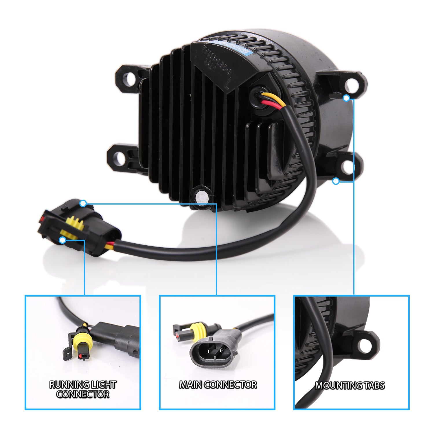 LED FOG LIGHTS(W/O BEZEL AND BRACKET) FOR MANY TOYOTA, LEXUS, PERODUA CARS