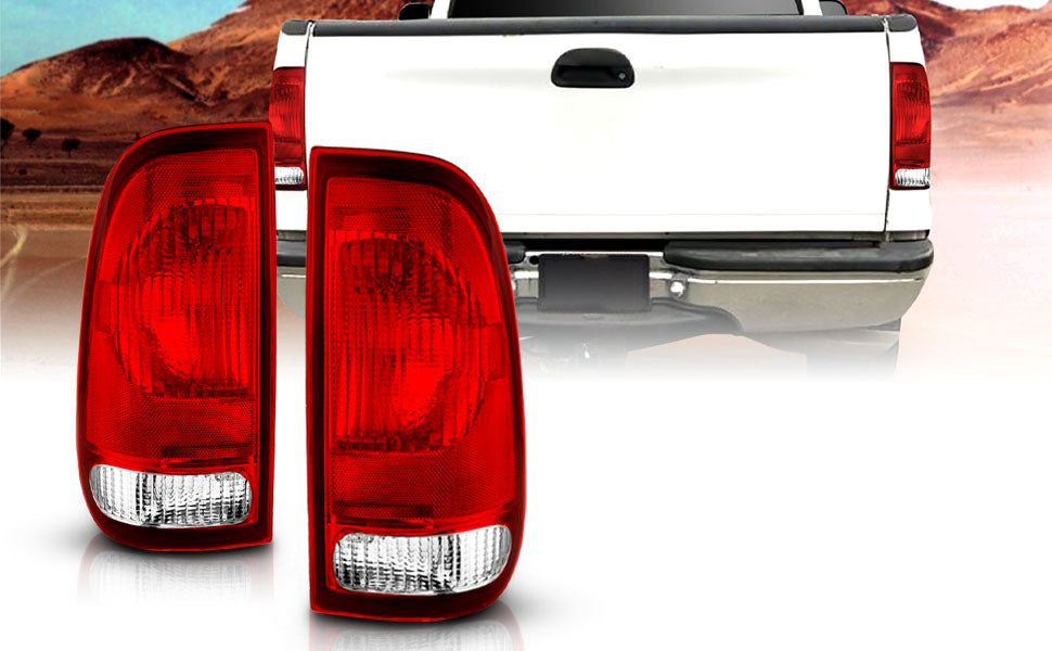 FORD F-SERIES STYLE SIDE 97-03 TAIL LIGHTS RED (OE REPLACEMENT)