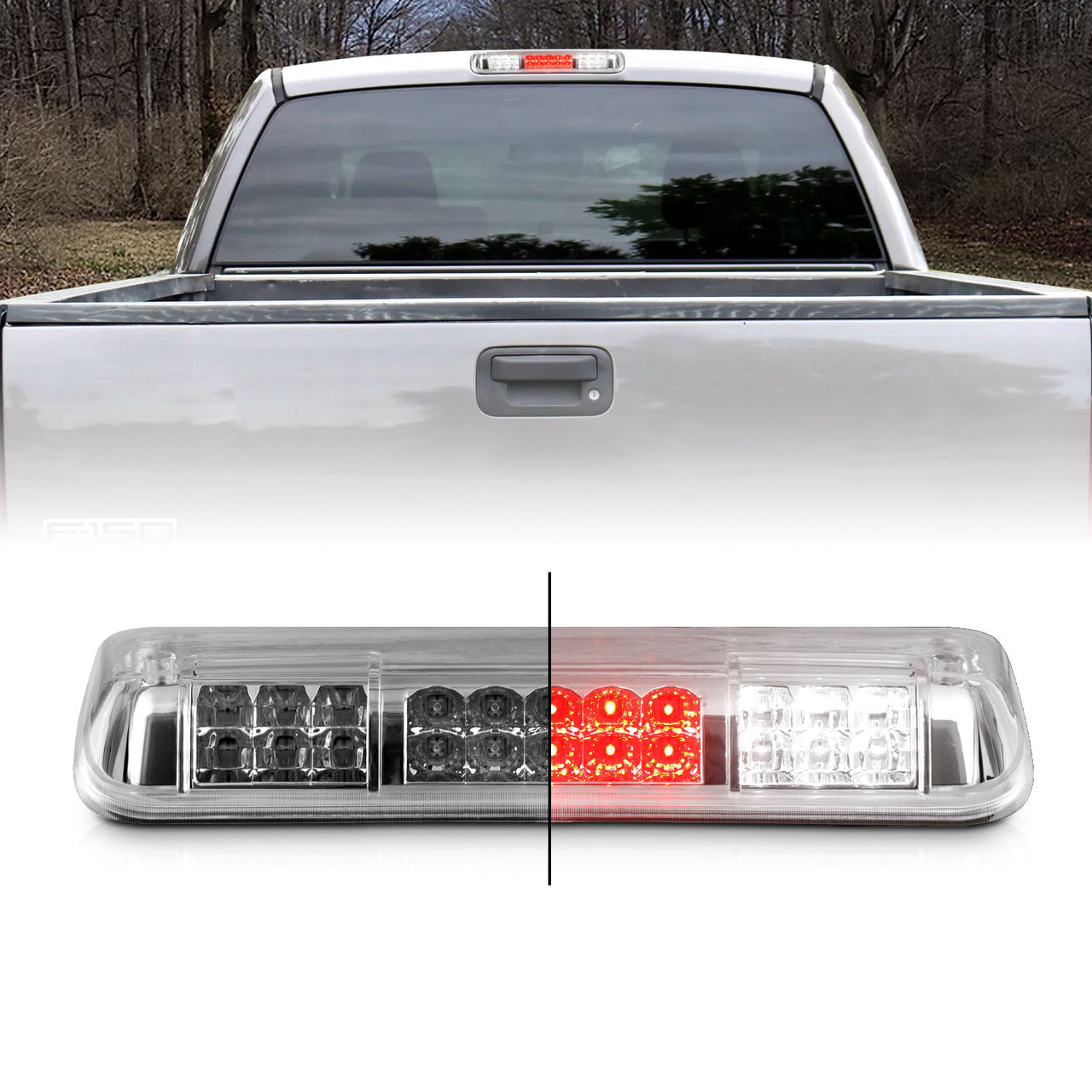 FORD F-150 04-08 LED 3RD BRAKE LIGHT G2 ALL CHROME