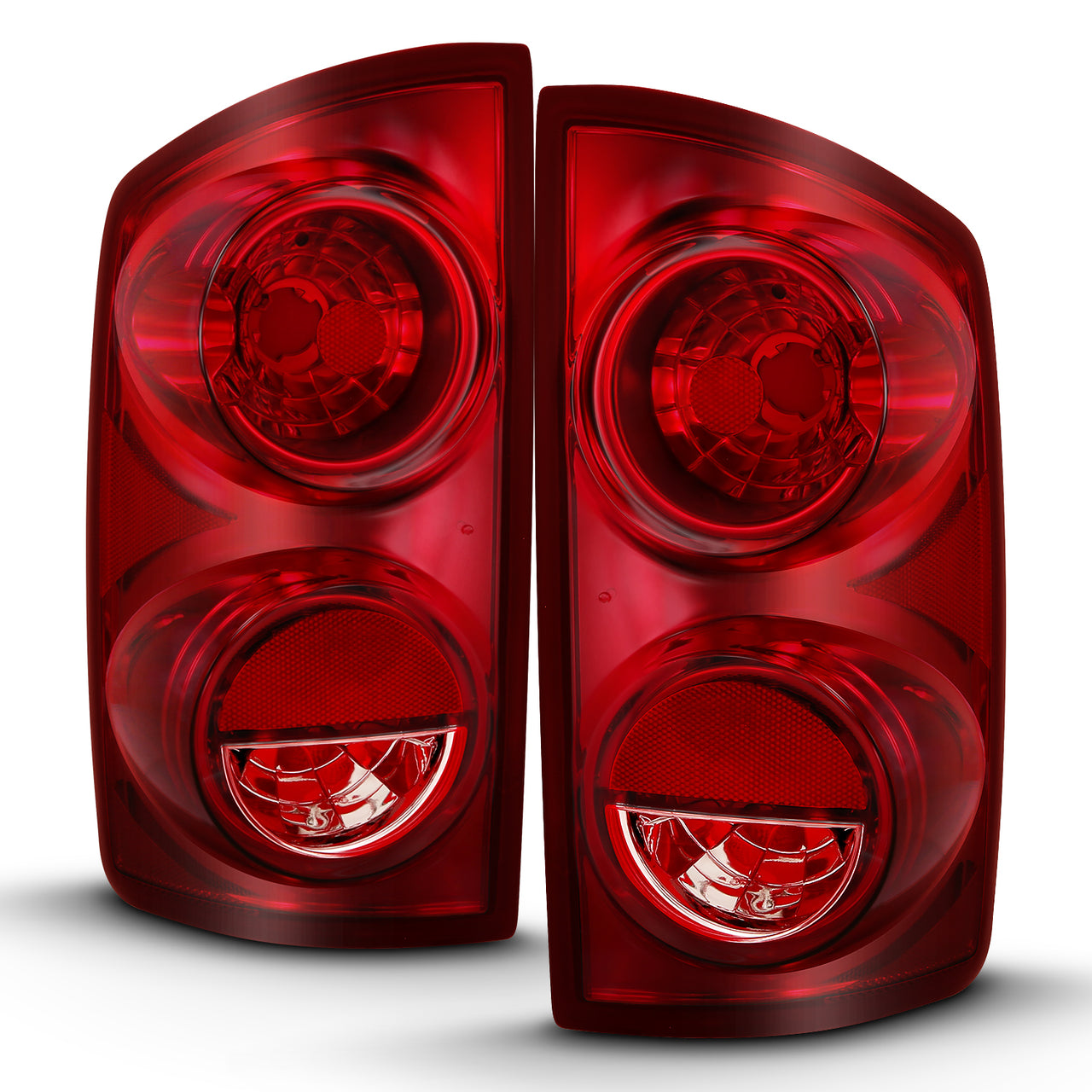 DODGE RAM 1500/2500/3500 07-09 TAIL LIGHTS RED LENS (OE REPLACEMENT)