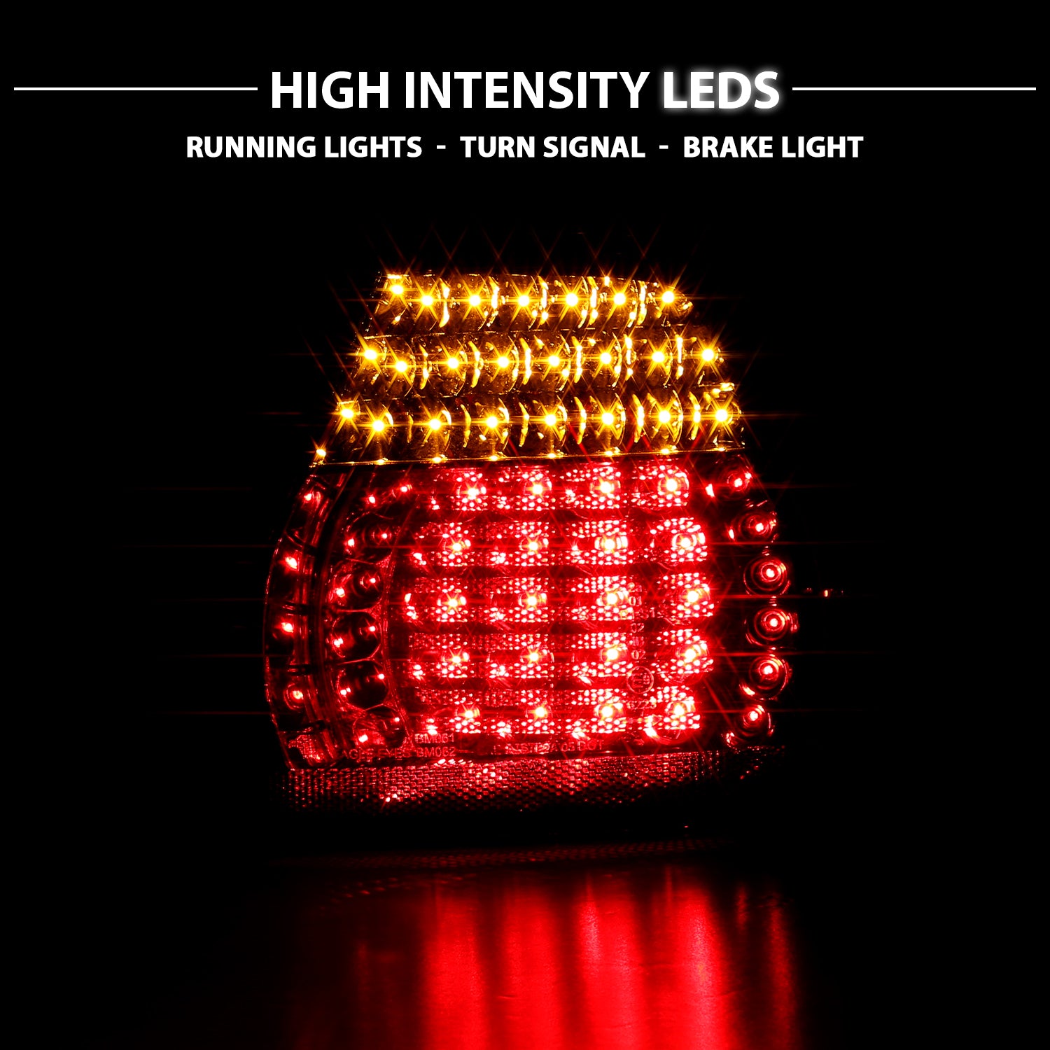 BMW 3 SERIES E46 99-01 2DR LED TAIL LIGHTS RED/SMOKE 4PCS