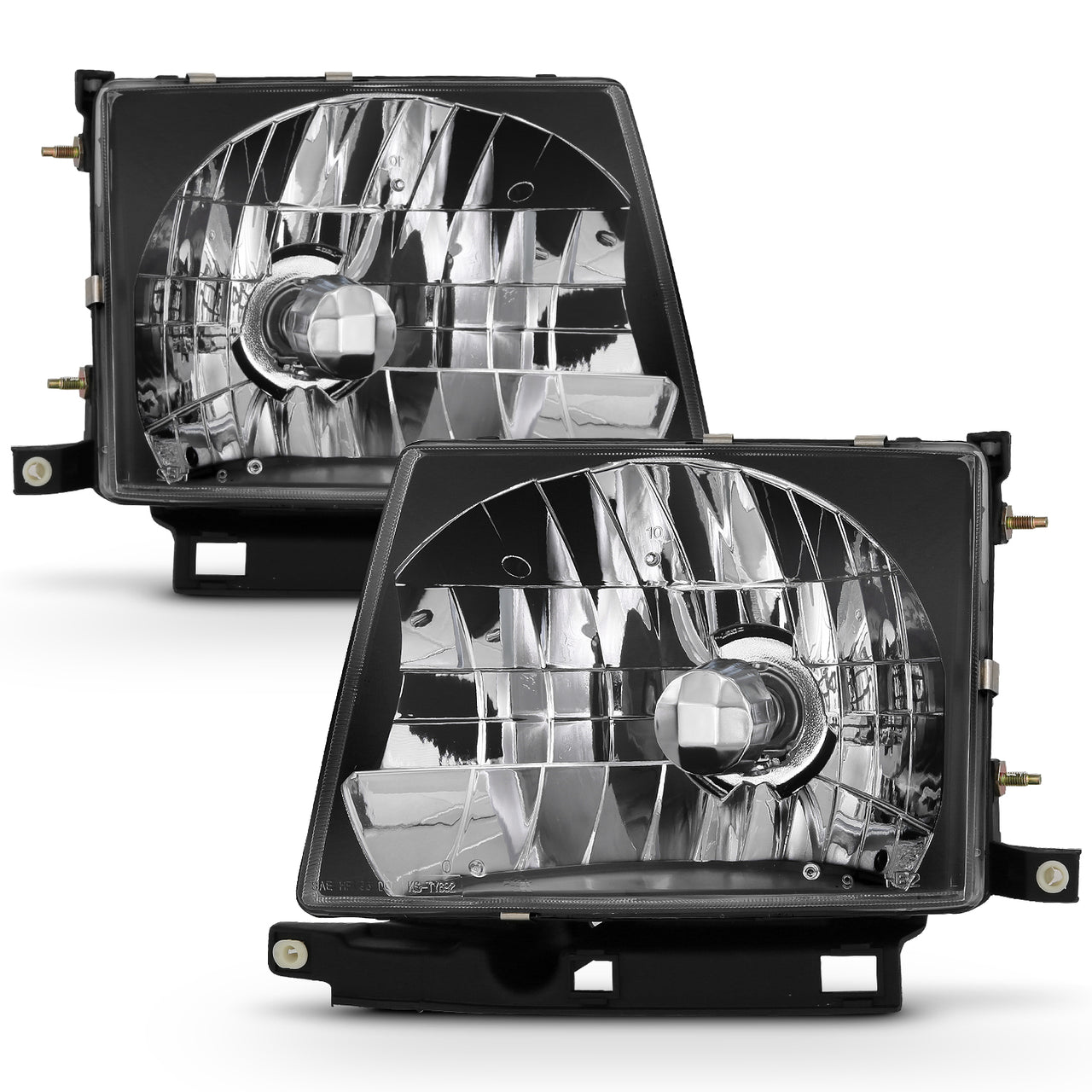 TOYOTA TACOMA 97-00 HEADLIGHTS BLACK