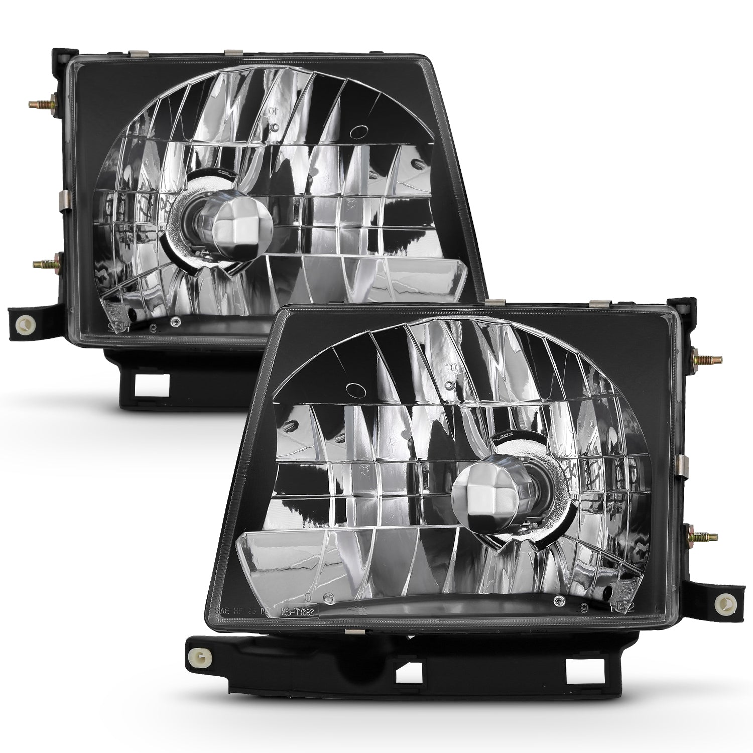 TOYOTA TACOMA 97-00 HEADLIGHTS BLACK