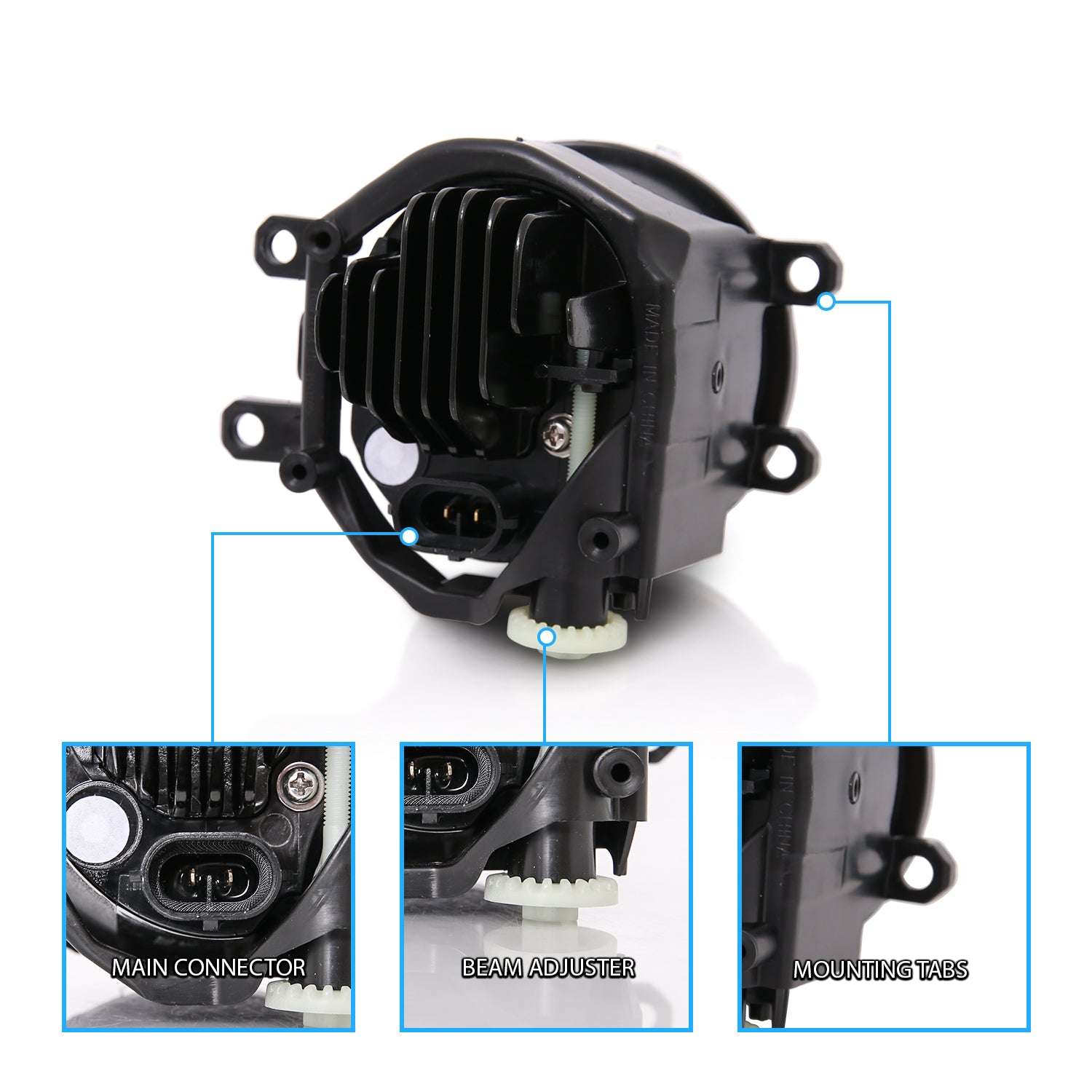 TOYOTA LAND CRUISER 16 UP FOG LIGHTS(3 PCS)