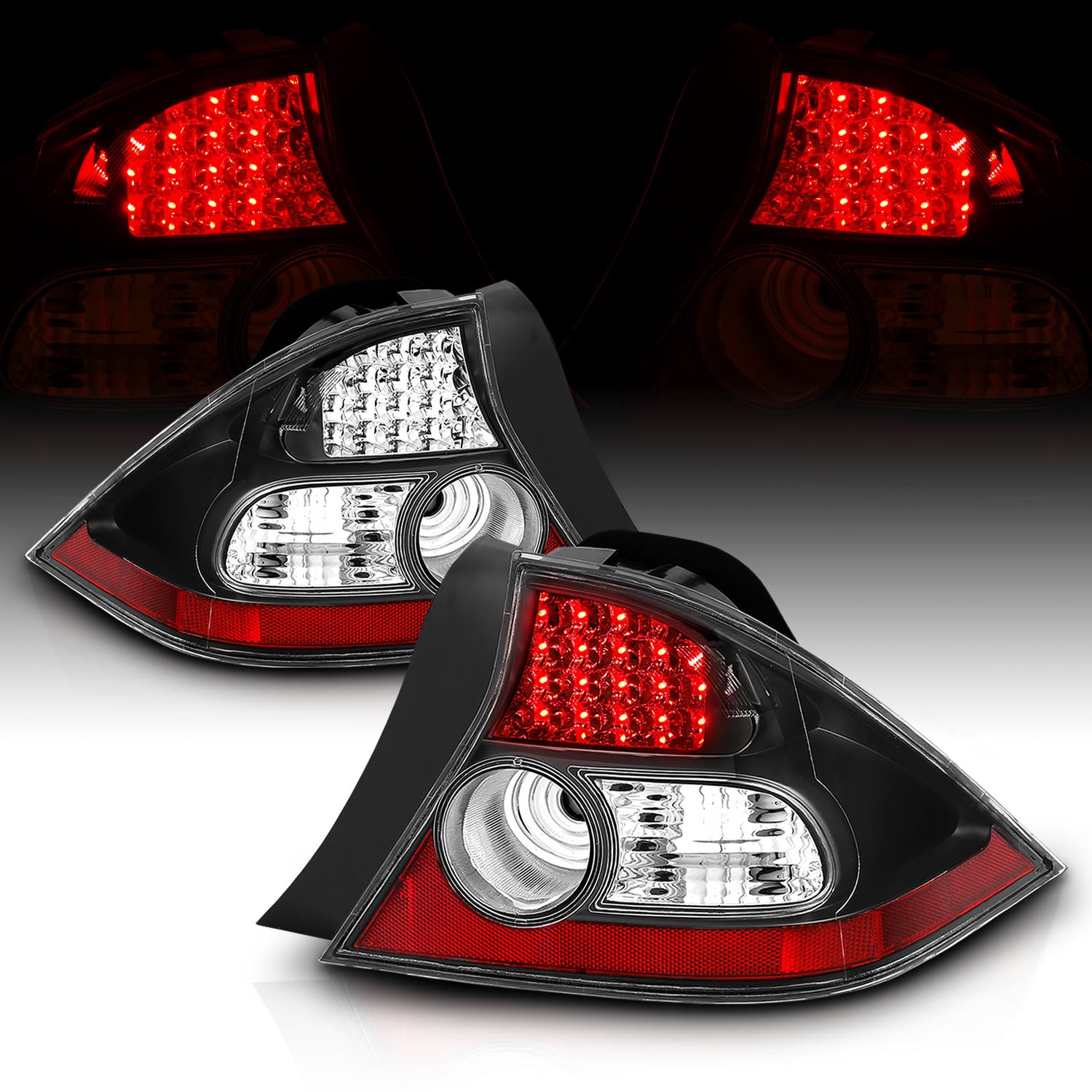 HONDA CIVIC 04-05 2DR LED TAIL LIGHTS BLACK