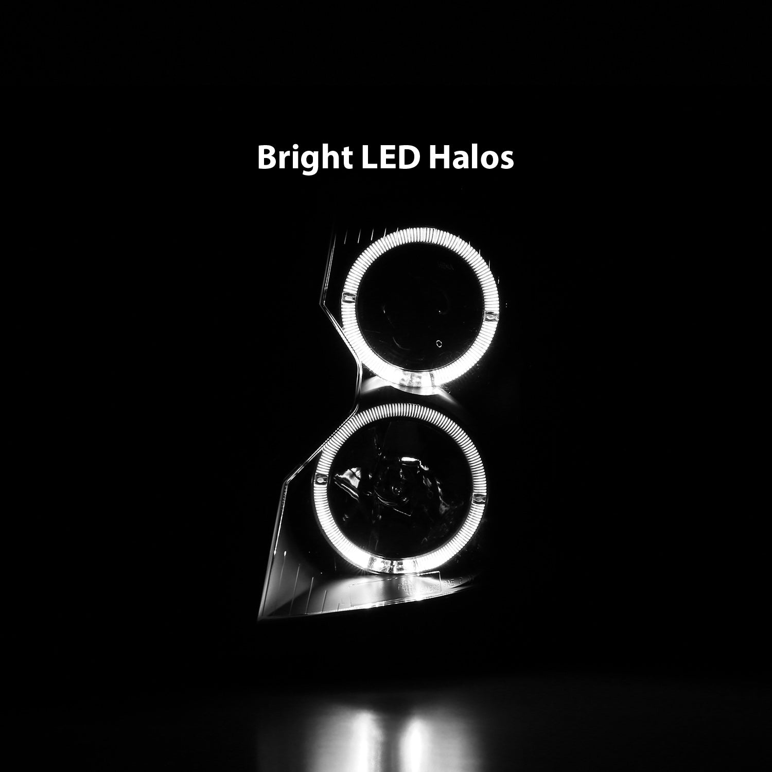 CADILLAC CTS 03-07 PROJECTOR HEADLIGHTS HALO BLACK CLEAR