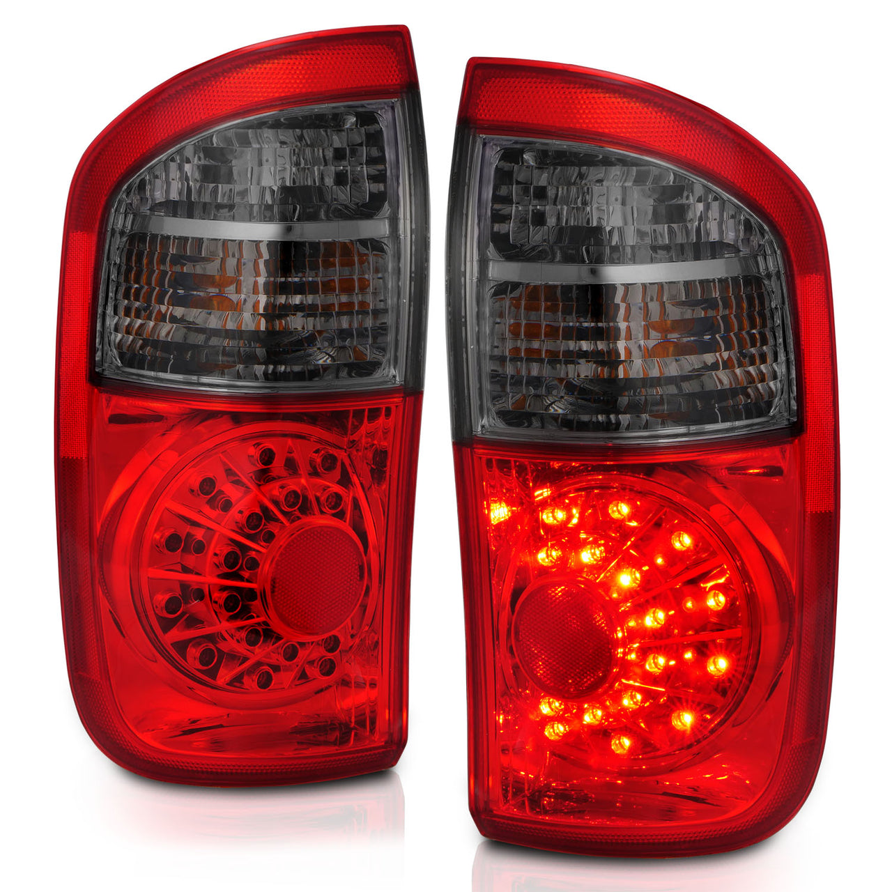 TOYOTA TUNDRA 00-06 LED TAIL LIGHTS RED/SMOKE (DOUBLE CAB ONLY/DOES NOT FIT STEPSIDE)