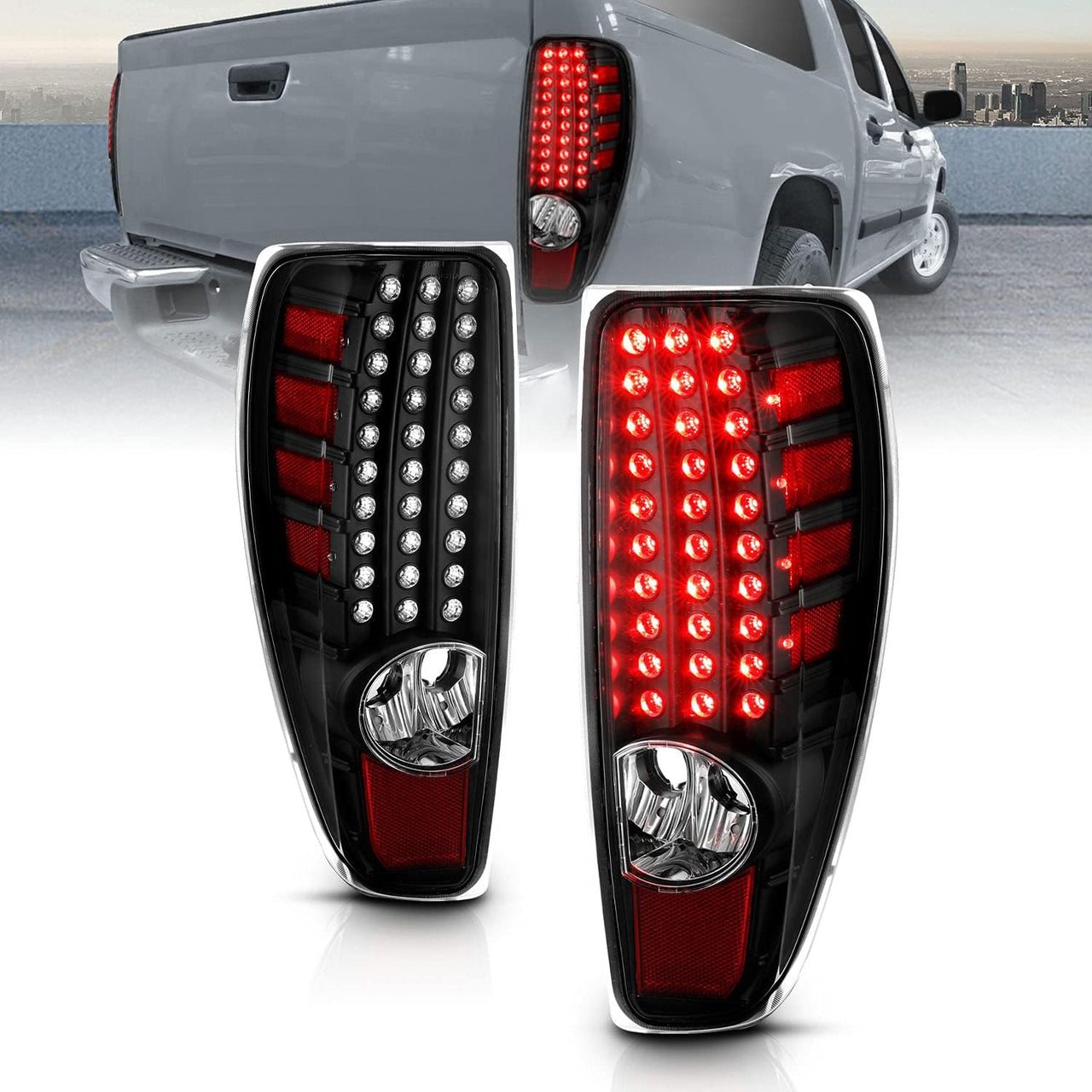 CHEVY COLORADO 04-12 / GMC CANYON 04-12  LED TAIL LIGHTS BLACK