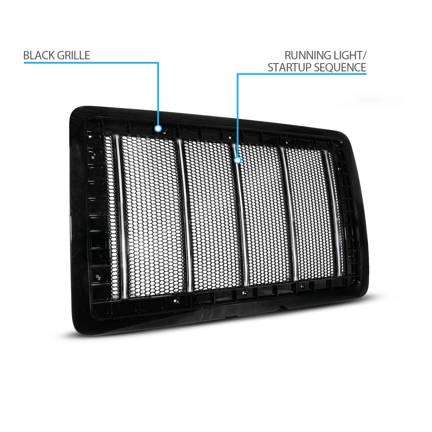 VOLVO VLN 04-17 GRILLE LIGHTS BLACK (LIGHT BAR) (INITIATION FEATURE)