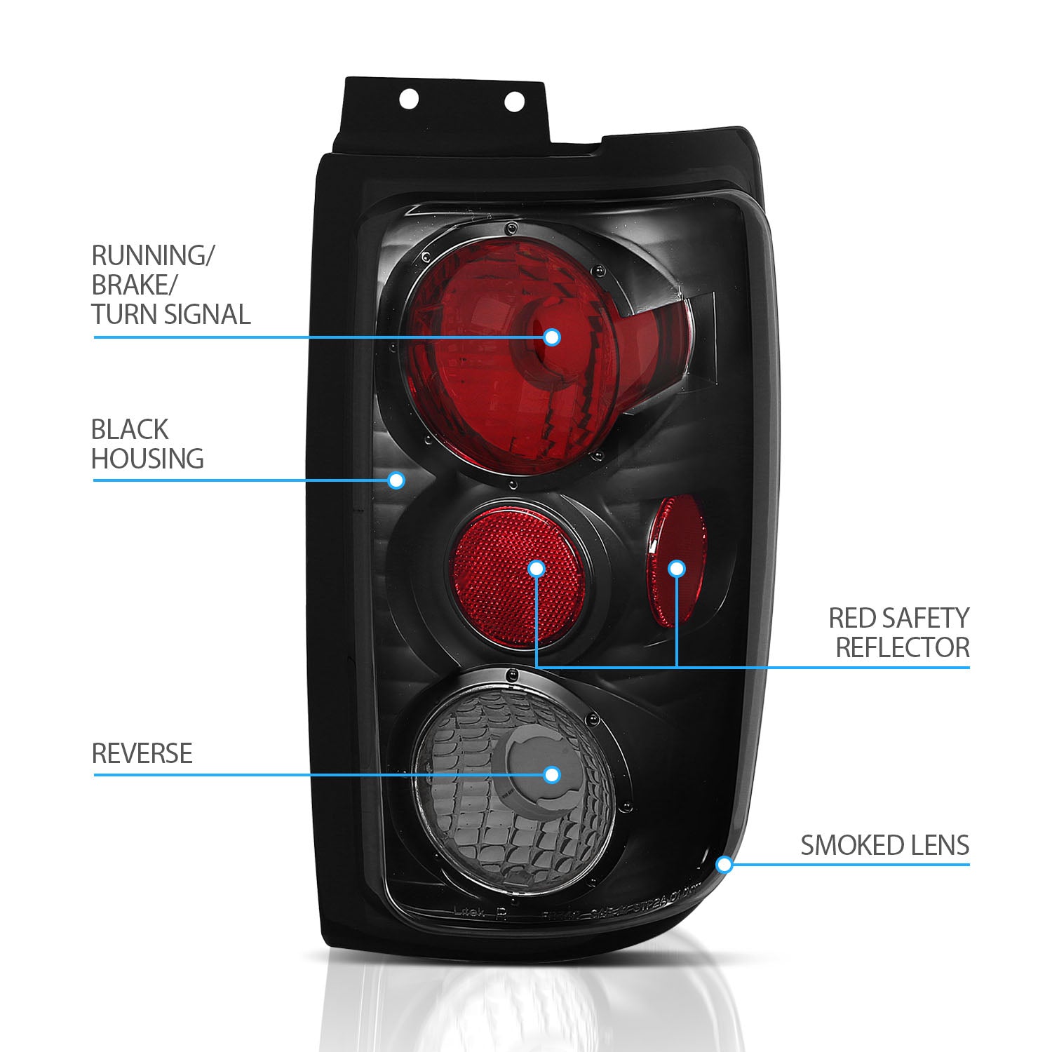 FORD EXPEDITION 97-02 TAIL LIGHTS G2 DARK SMOKE