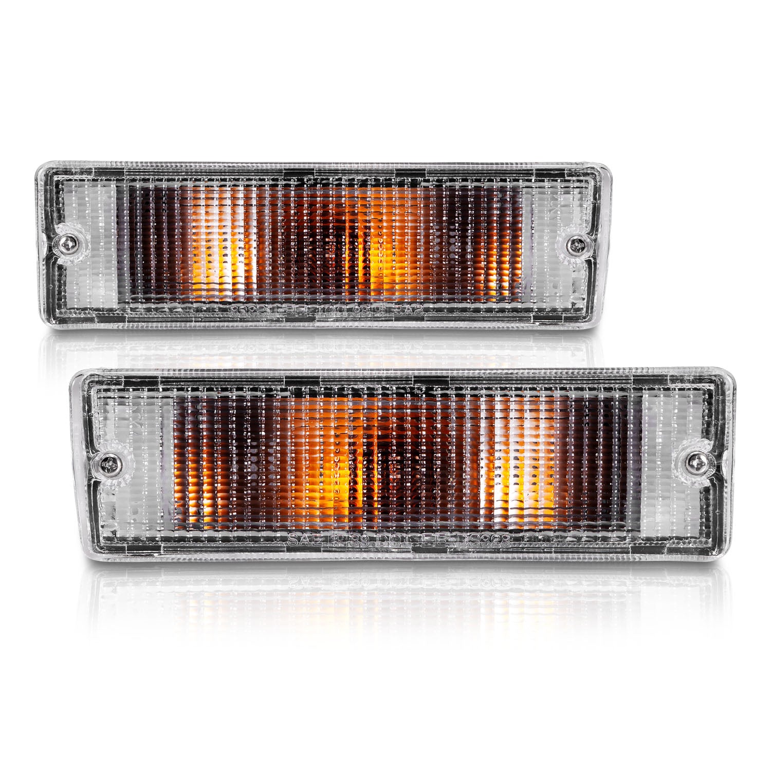 NISSAN PICKUP 88-97 BUMPER LIGHTS CLEAR