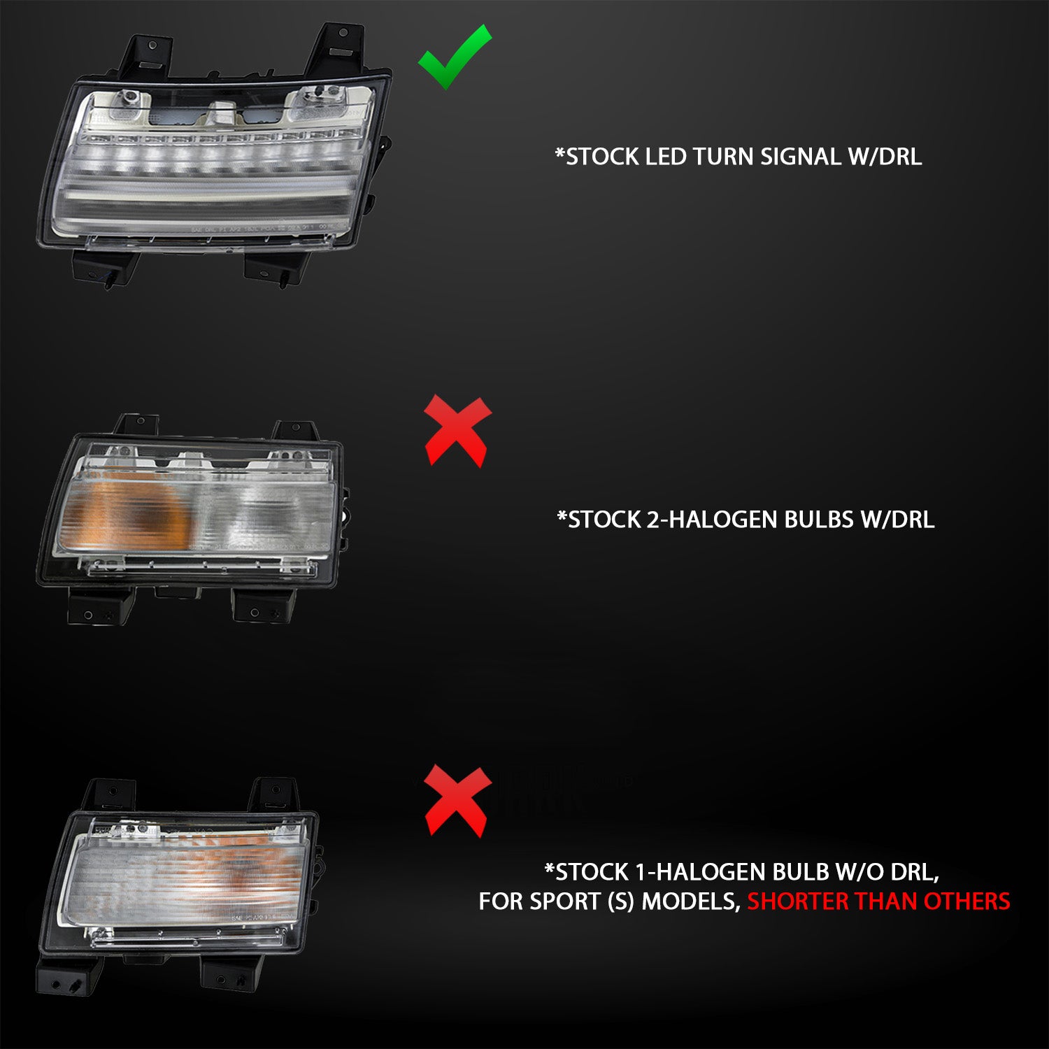 JEEP WRANGLER 18-21 / GLADIATOR 20 LED SIDE MARKERS SMOKE  (SEQUENTIAL SIGNAL) (FOR HIGH CONFIGURED)