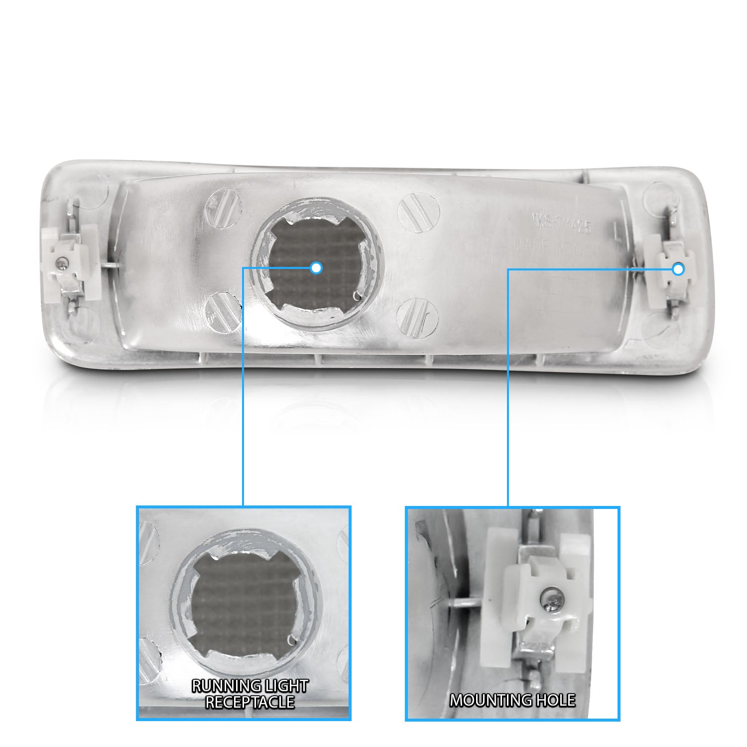 TOYOTA PICKUP 89-95 BUMPER LIGHTS CLEAR