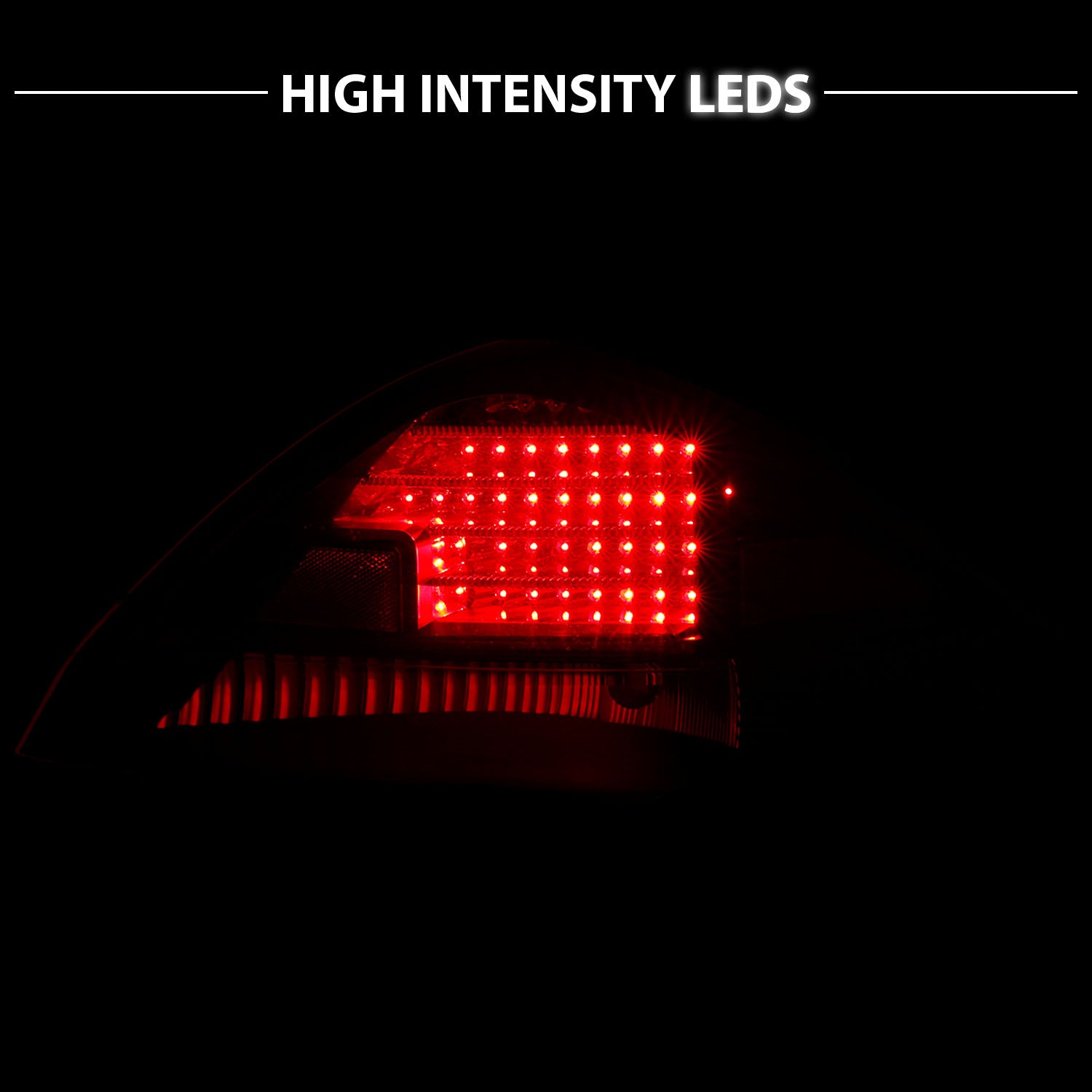HONDA ACCORD 03-05 2DR LED TAIL LIGHTS BLACK