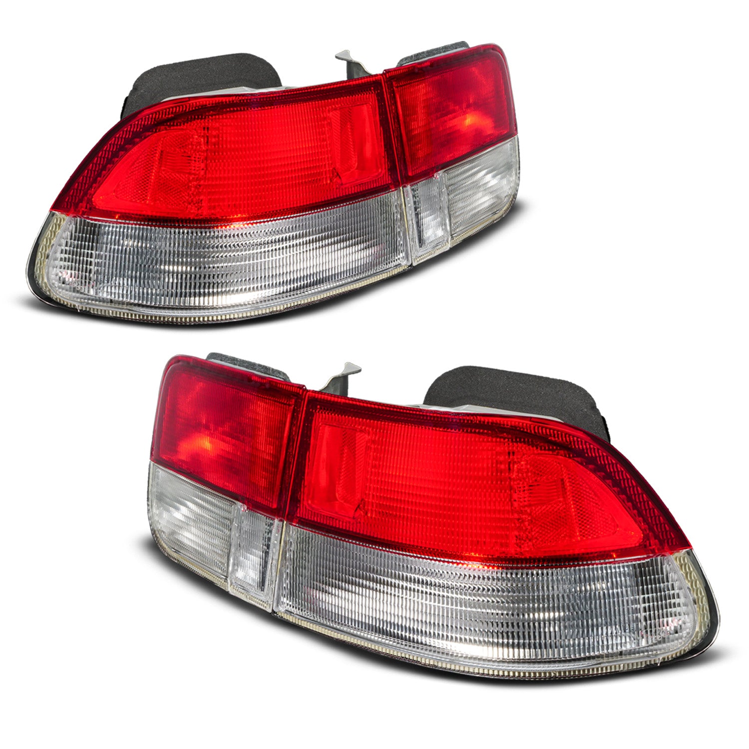 HONDA CIVIC 96-00 2DR TAIL LIGHTS RED/CLEAR (4 PCS) (OEM)