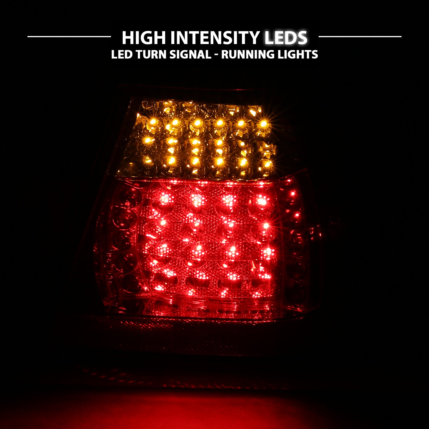 BMW 3 SERIES E46 99-01 4DR LED TAIL LIGHTS RED/CLEAR 4PCS