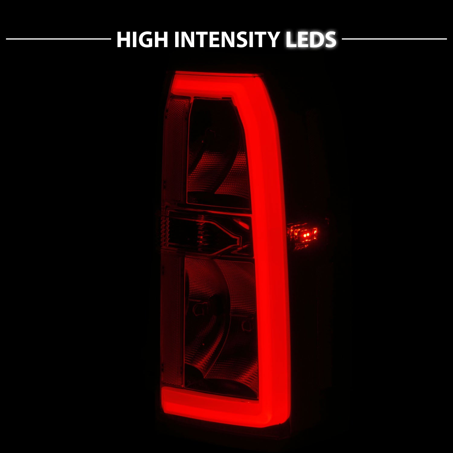 CHEVY TAHOE/SUBURBAN 15'-20' TAIL LIGHT, RED/CLEAR LENS WITH C LIGHT BAR (OE STYLE)