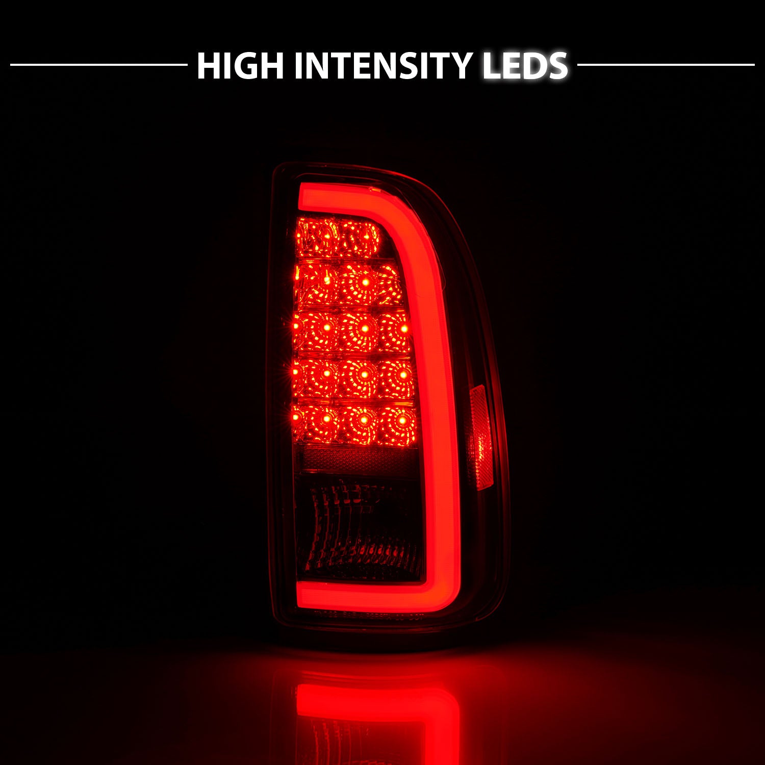 TOYOTA TUNDRA 00-06 LED TAIL LIGHTS CHROME HOUSING CLEAR LENS W/ C LIGHT BAR (STD BED REGULAR CAB, ACCESS CAB)