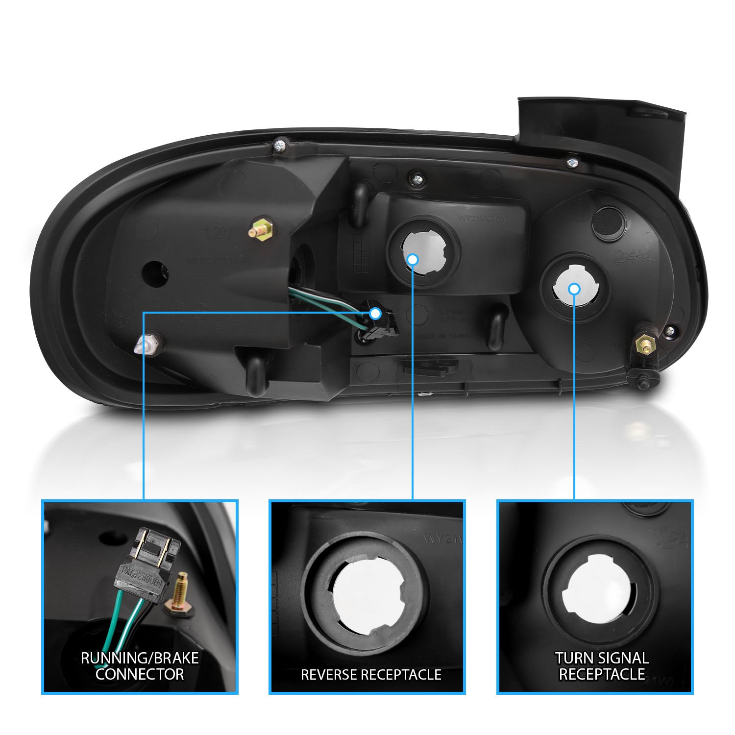 MAZDA MIATA 98-05 LED TAIL LIGHTS BLACK