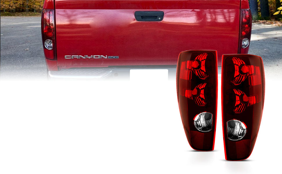 CHEVY COLORADO/ GMC CANYON 04-12 TAIL LIGHTS CHROME (OE REPLACEMENT)