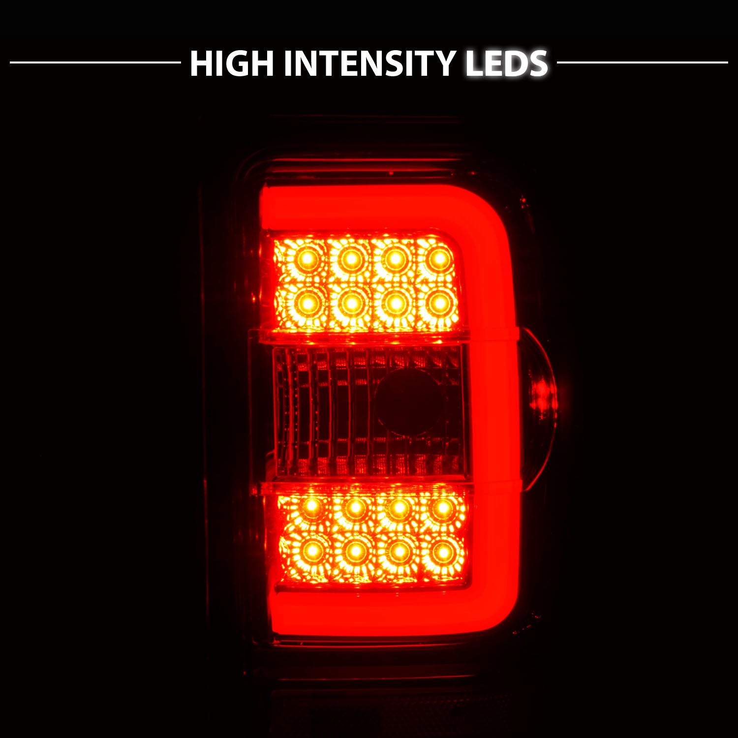 FORD RANGER 01-11 TAIL LIGHTS RED/CLEAR LENS W/C LIGHT BAR