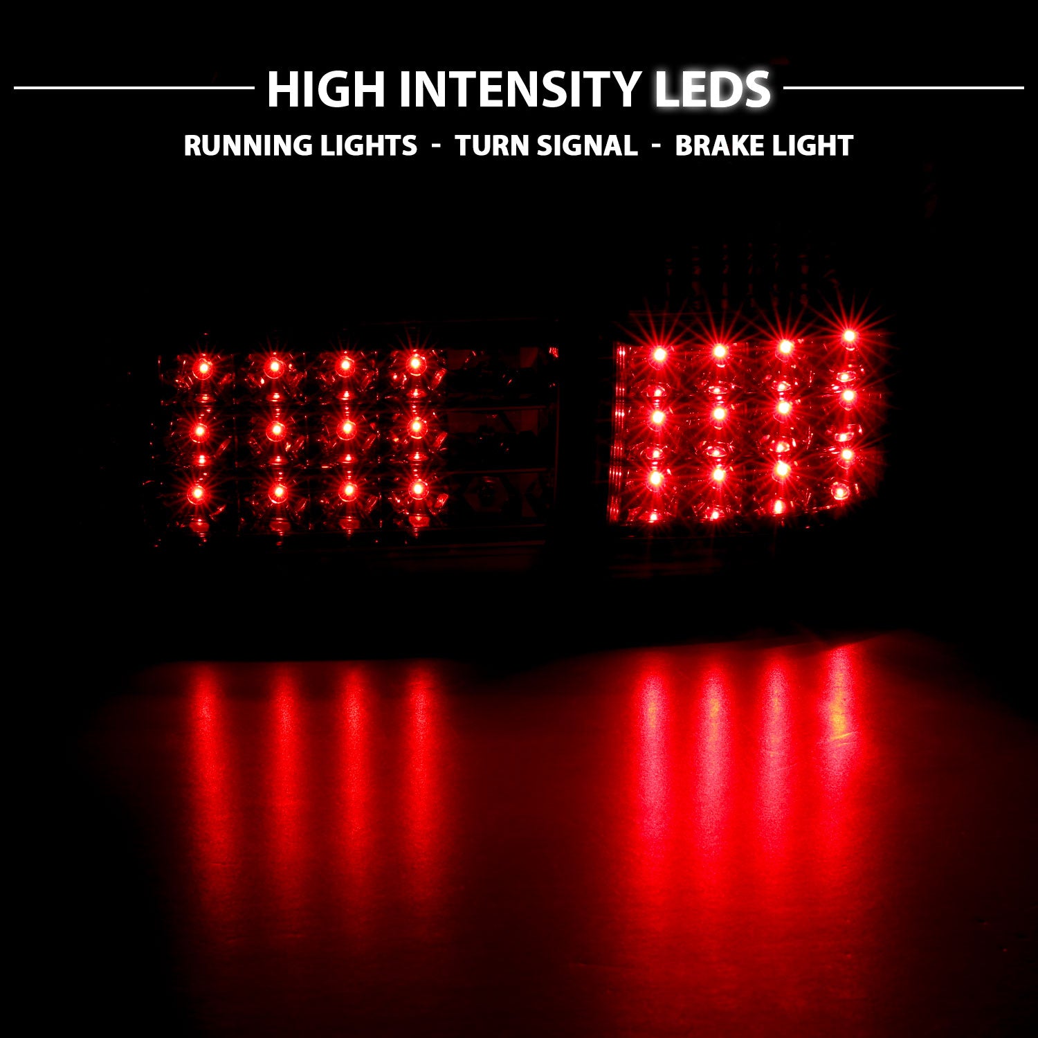 TOYOTA LAND CRUISER FJ100 98-05 LED TAIL LIGHTS G2 RED/CLEAR