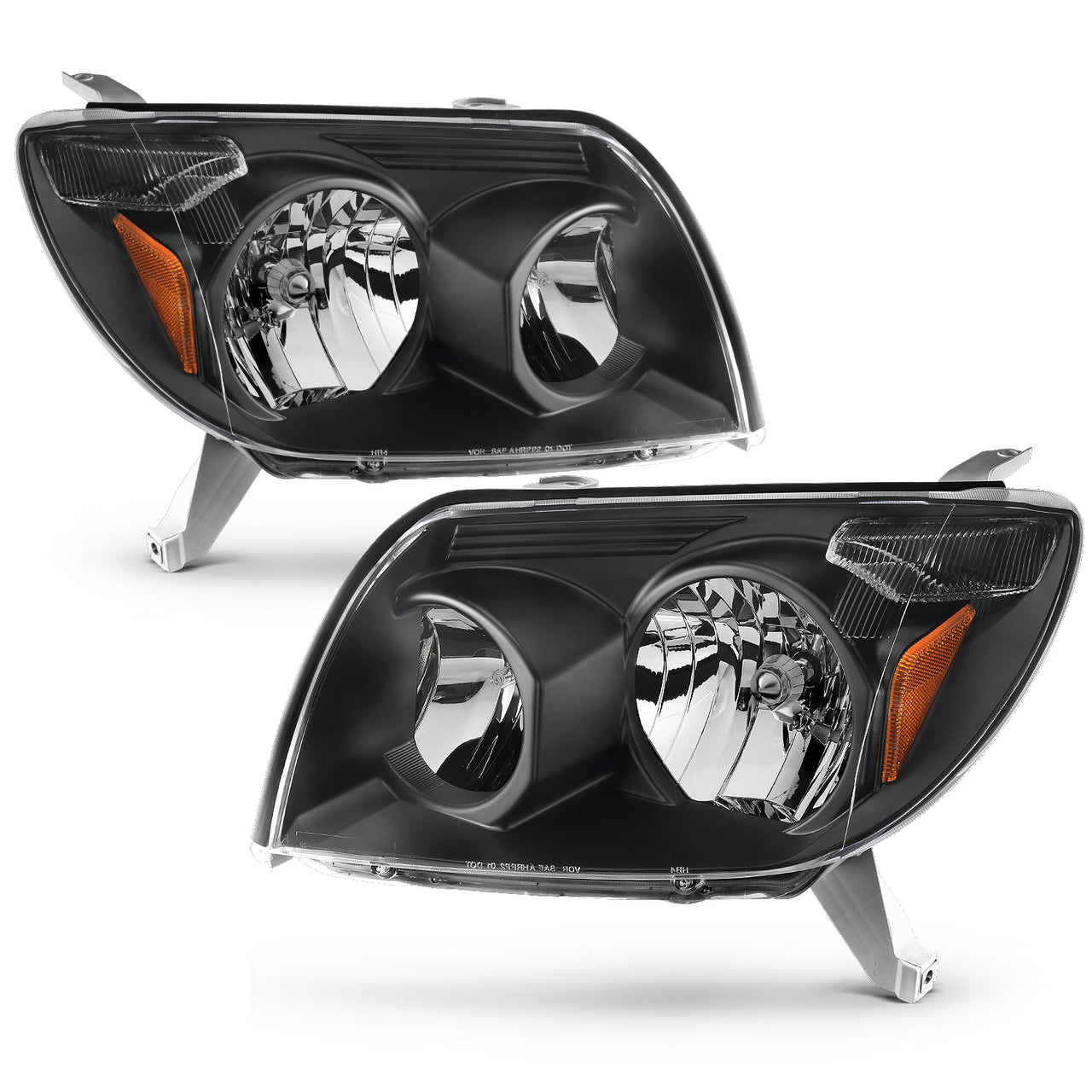 TOYOTA 4 RUNNER 03-05 HEADLIGHTS BLACK AMBER