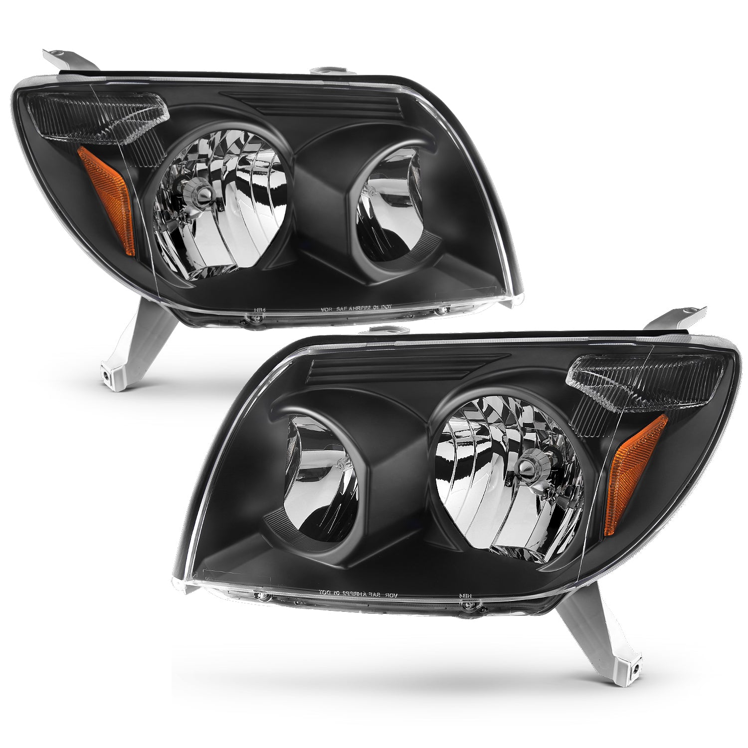 TOYOTA 4 RUNNER 03-05 HEADLIGHTS BLACK AMBER