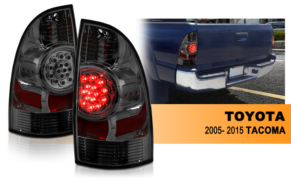 TOYOTA TACOMA 05-06 LED TAIL LIGHTS SMOKE