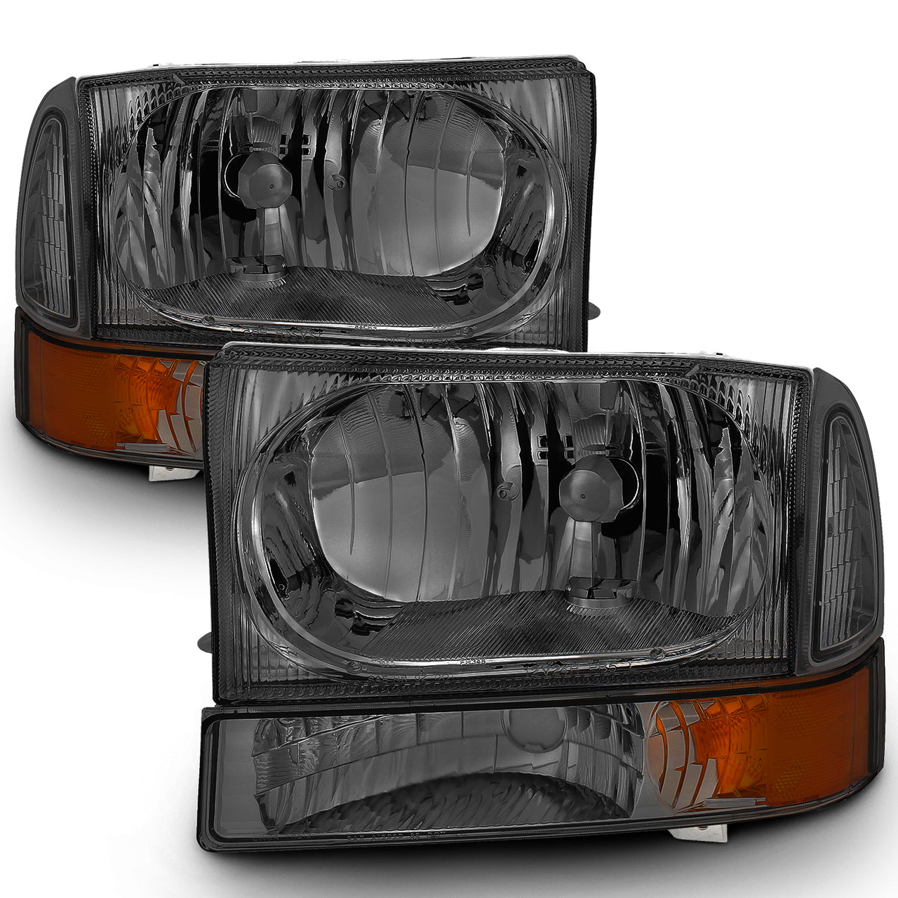 FORD EXCURSION 00-04/SUPER DUTY 99-04 HEADLIGHTS W/ CORNER LGHTS SMOKE AMBER