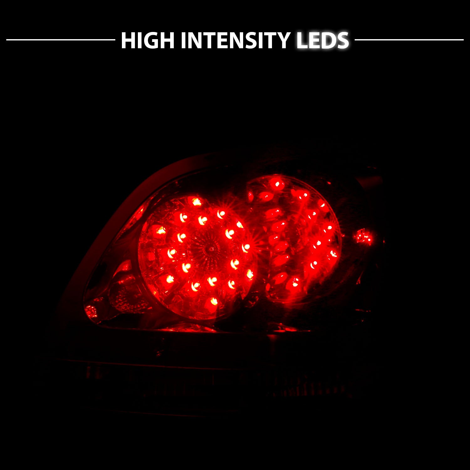 LEXUS GS300/400/430 98-05 LED TAIL LIGHTS RED/CLEAR