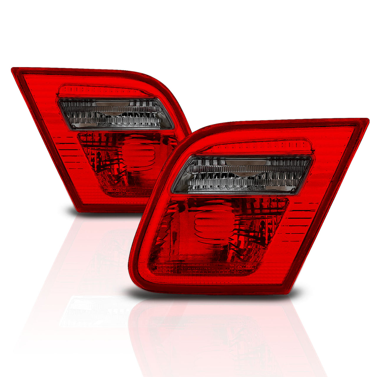 BMW 3 SERIES E46 99-01 2DR INNER TAIL LIGHTS RED/SMOKE
