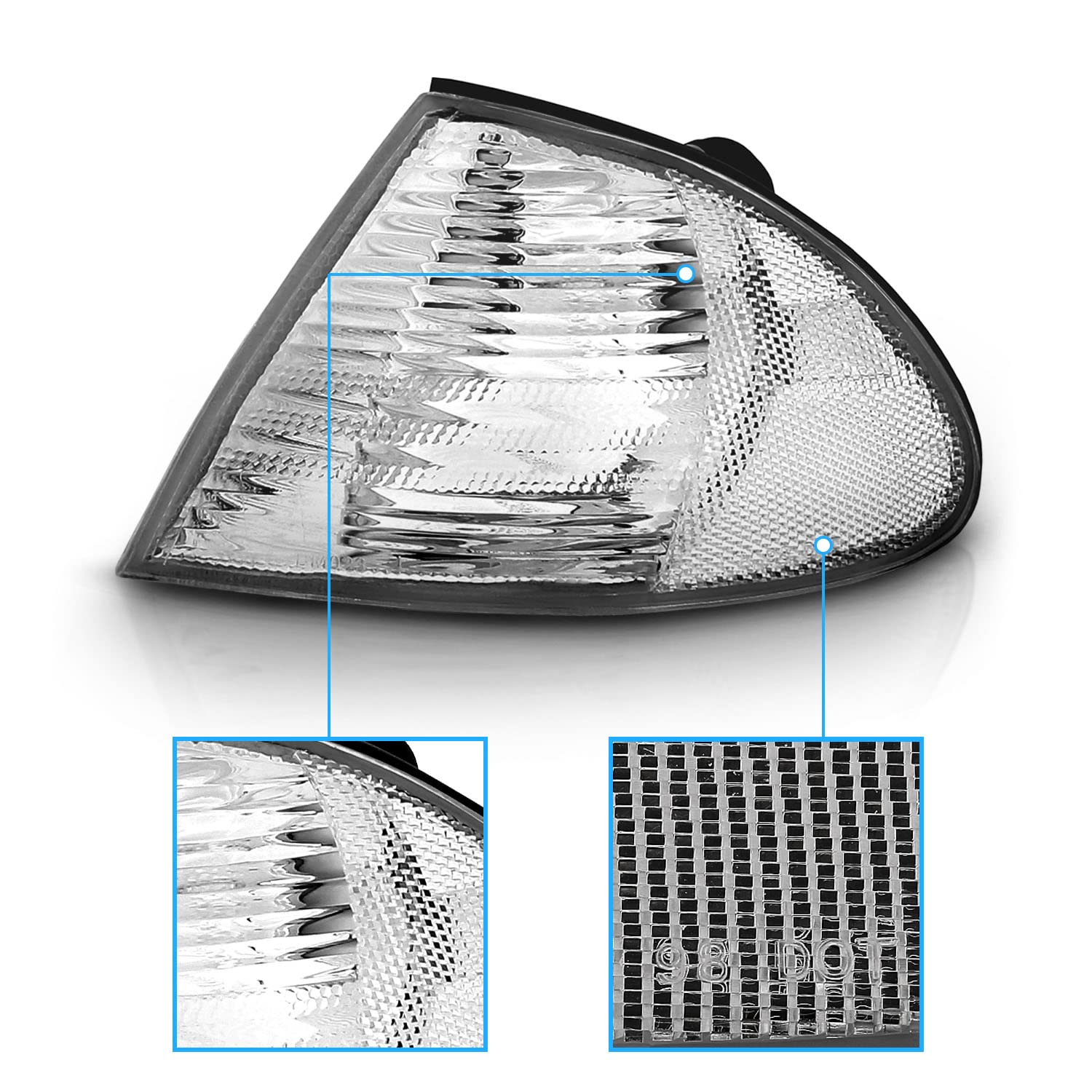 BMW 3 SERIES M3 99-01 4DR CORNER LIGHTS CLEAR