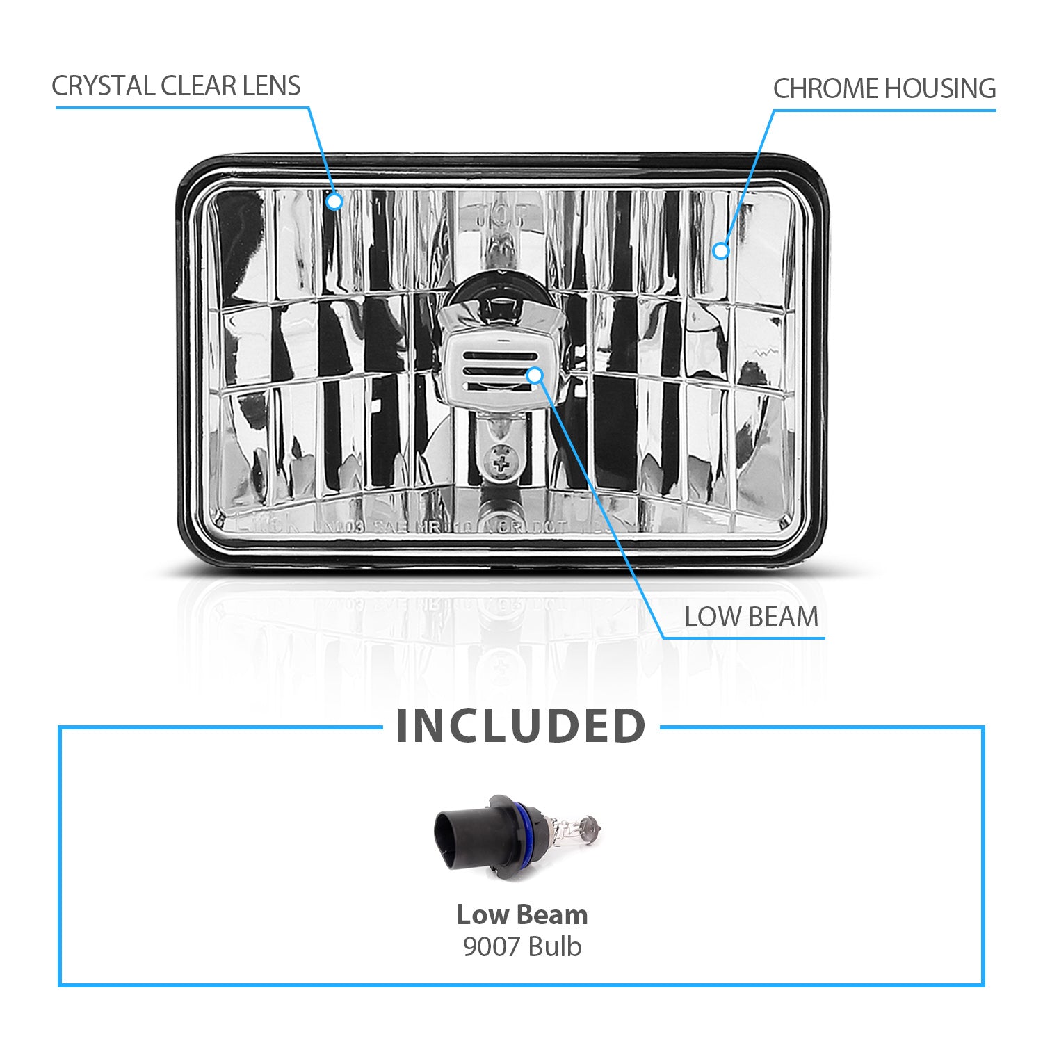 4'X6' H.L LOW BEAM UNIVERSAL (ONR PIECE)