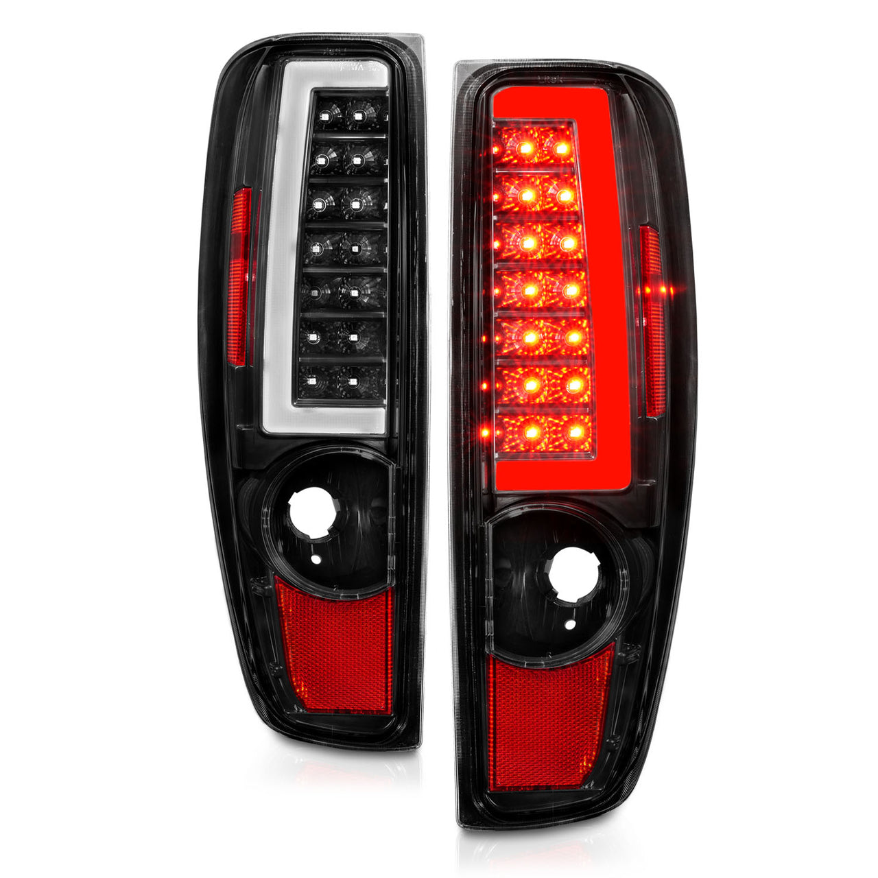 CHEVY COLORADO/GMC CANYON 04-12  LED TAIL LIGHTS BLACK (W/ C LIGHT BAR)